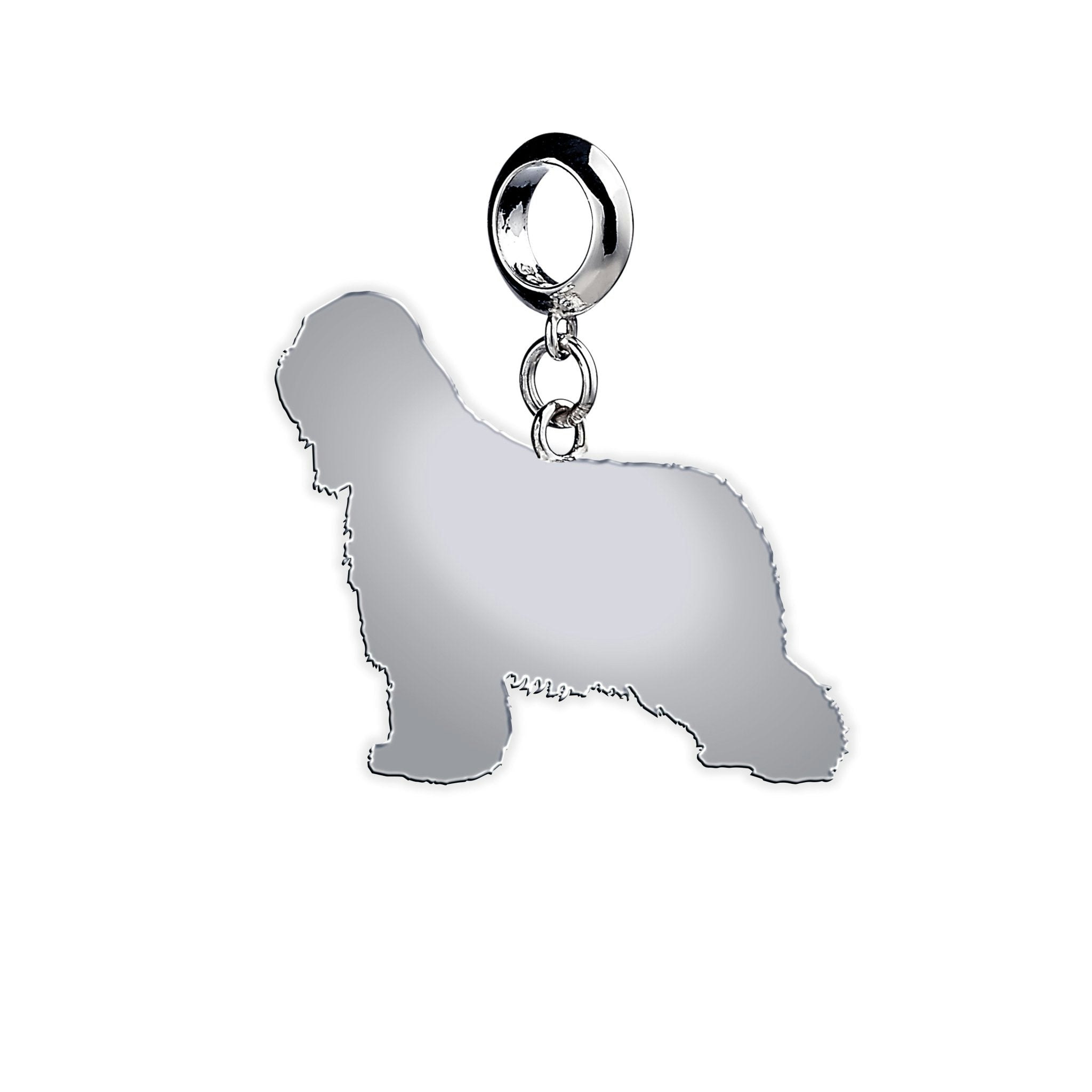 Mylee London Silver Briard Silhouette Charm - Yes - Slider Charm