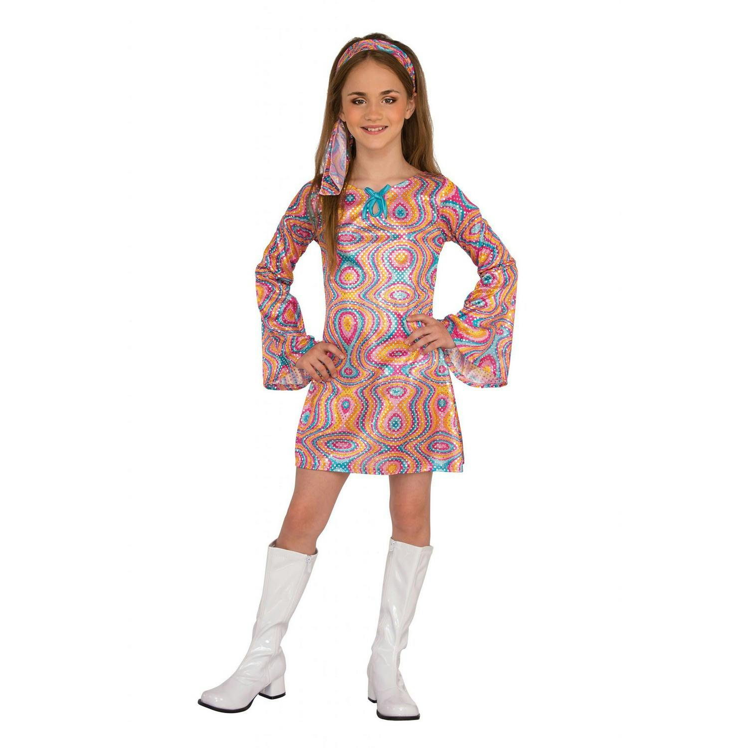 Bristol Novelty Girls Go Go Costume - Multicoloured - L - Multicoloured