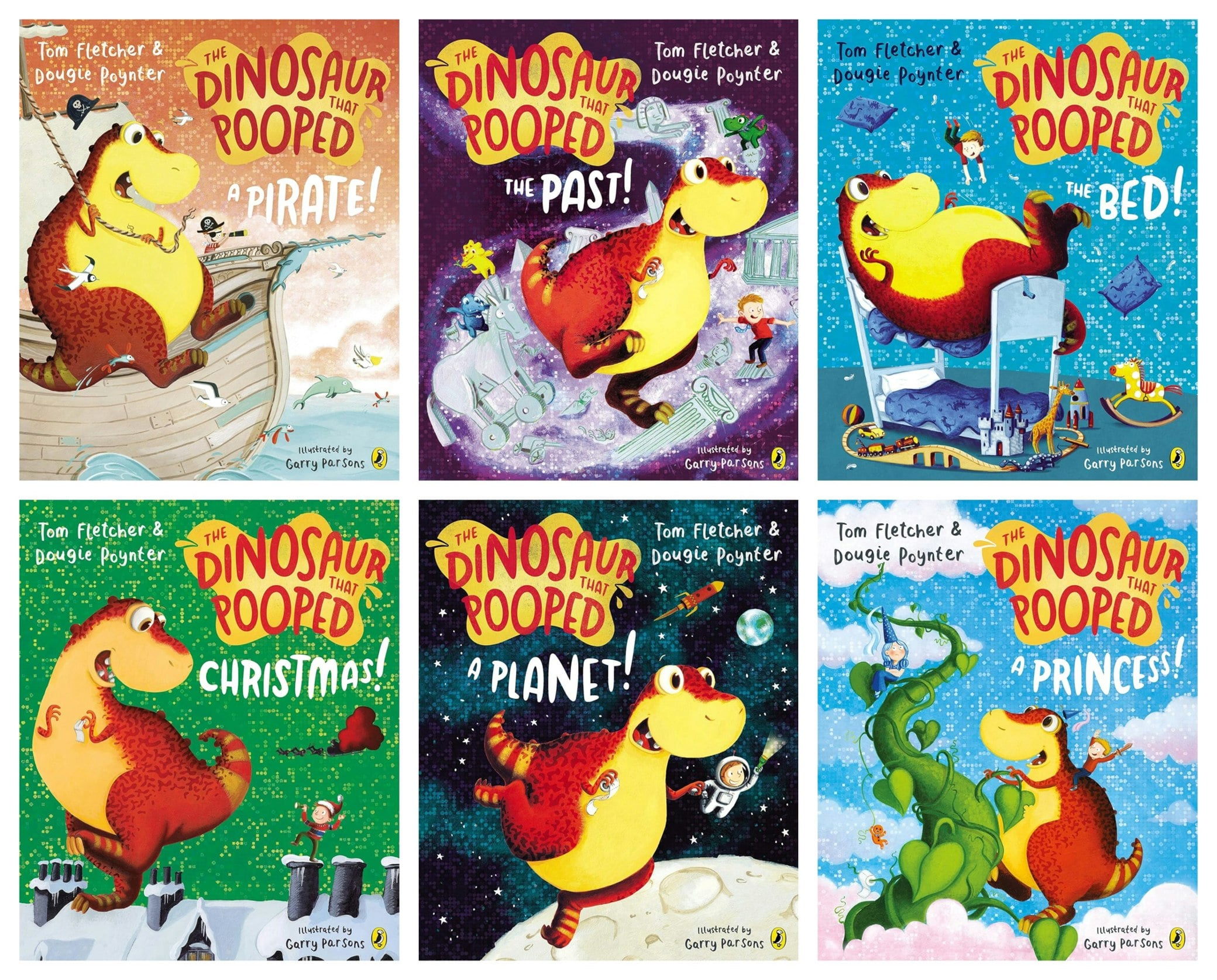 Penguin The Dinosaurs That Pooped By Tom Fletcher 6 Books Collection Set