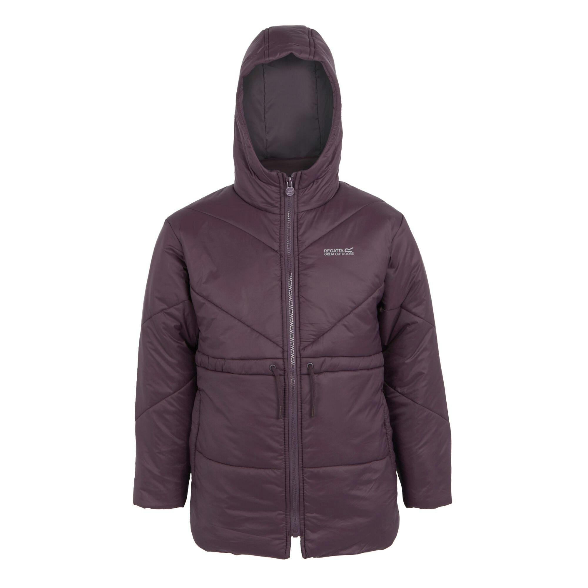 Regatta Kids Rurie Padded Jacket - Deep Plum - 11-12 Years - Deep Plum - 100% Mixed