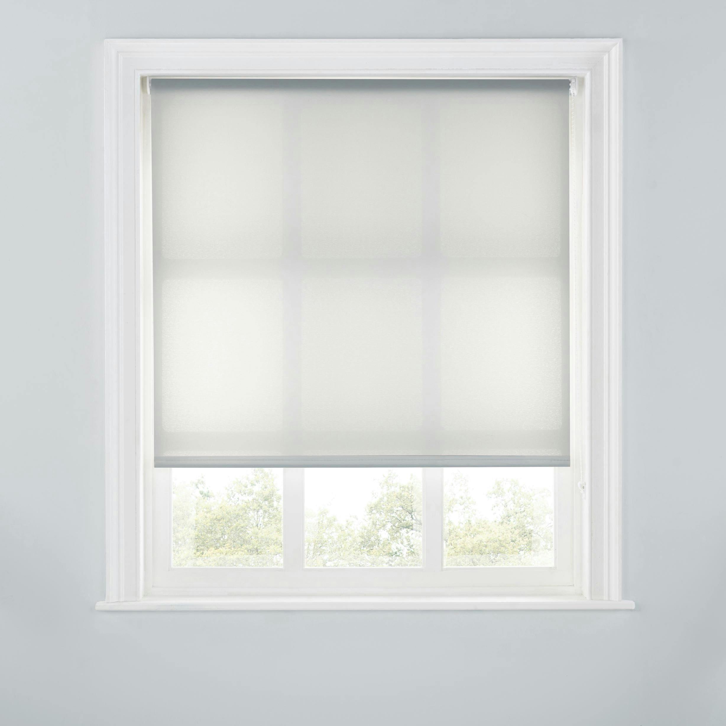 A.unique Home Grey Trimmable Daylight Roller Blind - 3Ft - 90Cm(W) X 170Cm(L)