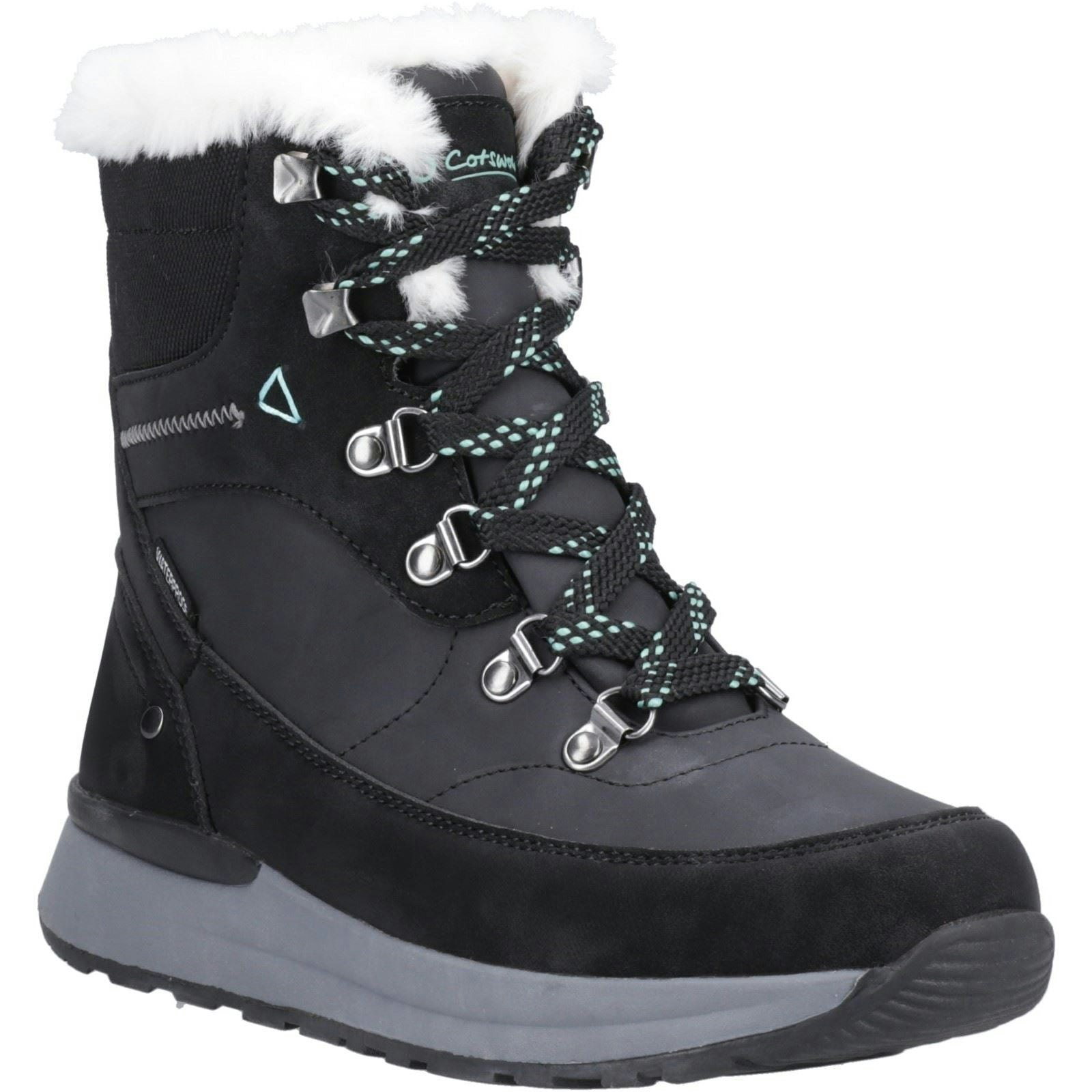 Cotswold Women's Black Sheephouse Textile Hiking Boots - Size 5