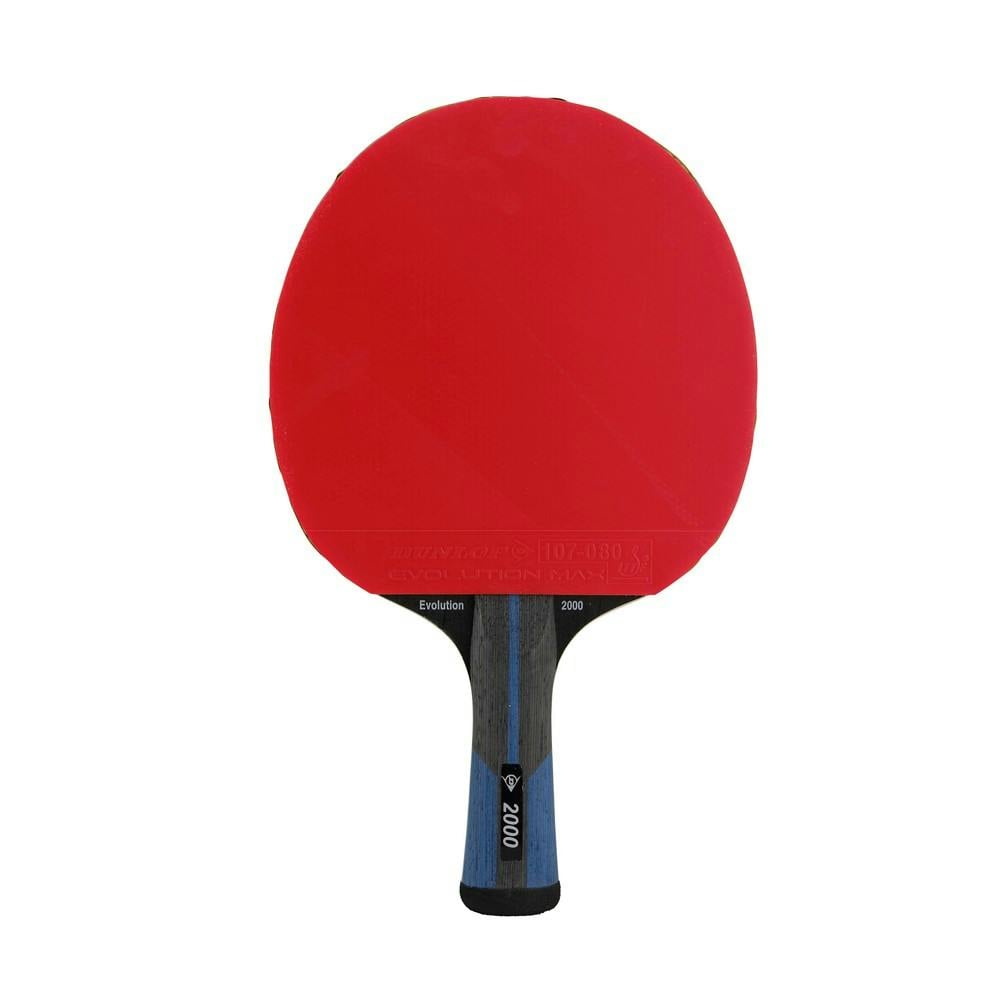 Dunlop Red/Black/Blue Evolution 2000 Table Tennis Bat - One Size
