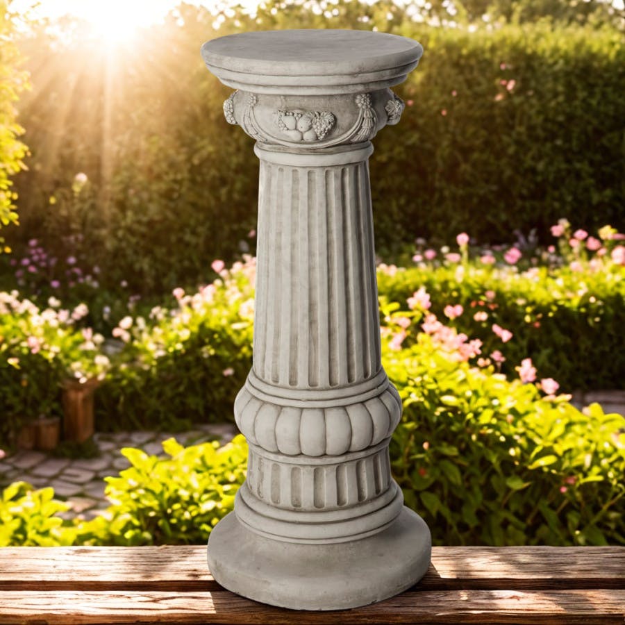 Osn Giant Fancy Column Classic Plinth Garden Statue