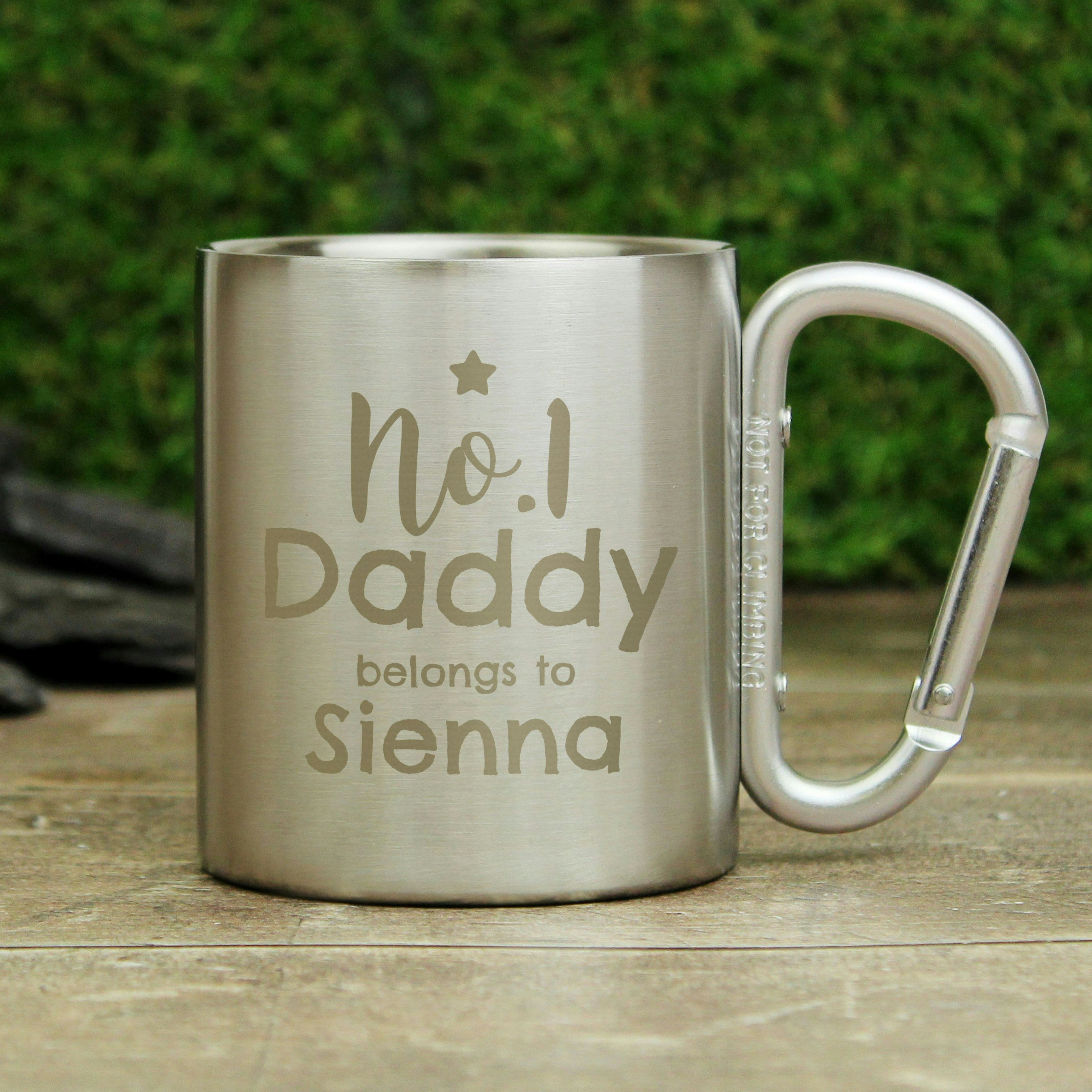 Rackhams Personalised No.1 Daddy Stainless Steel Mug