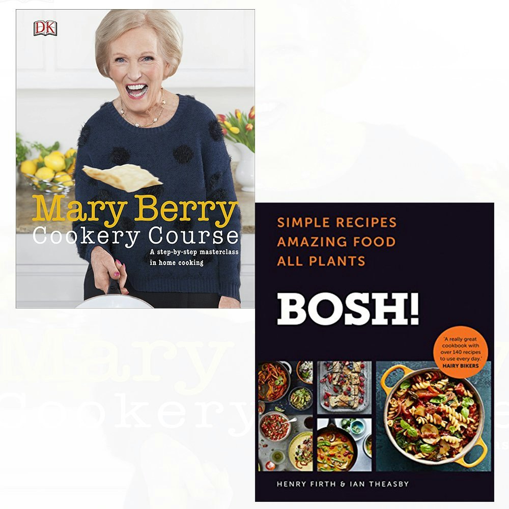 Various Publishers Mary Berry Cookery Course, Bosh Simple Recipes [Hardcover] 2 Books Collection Set