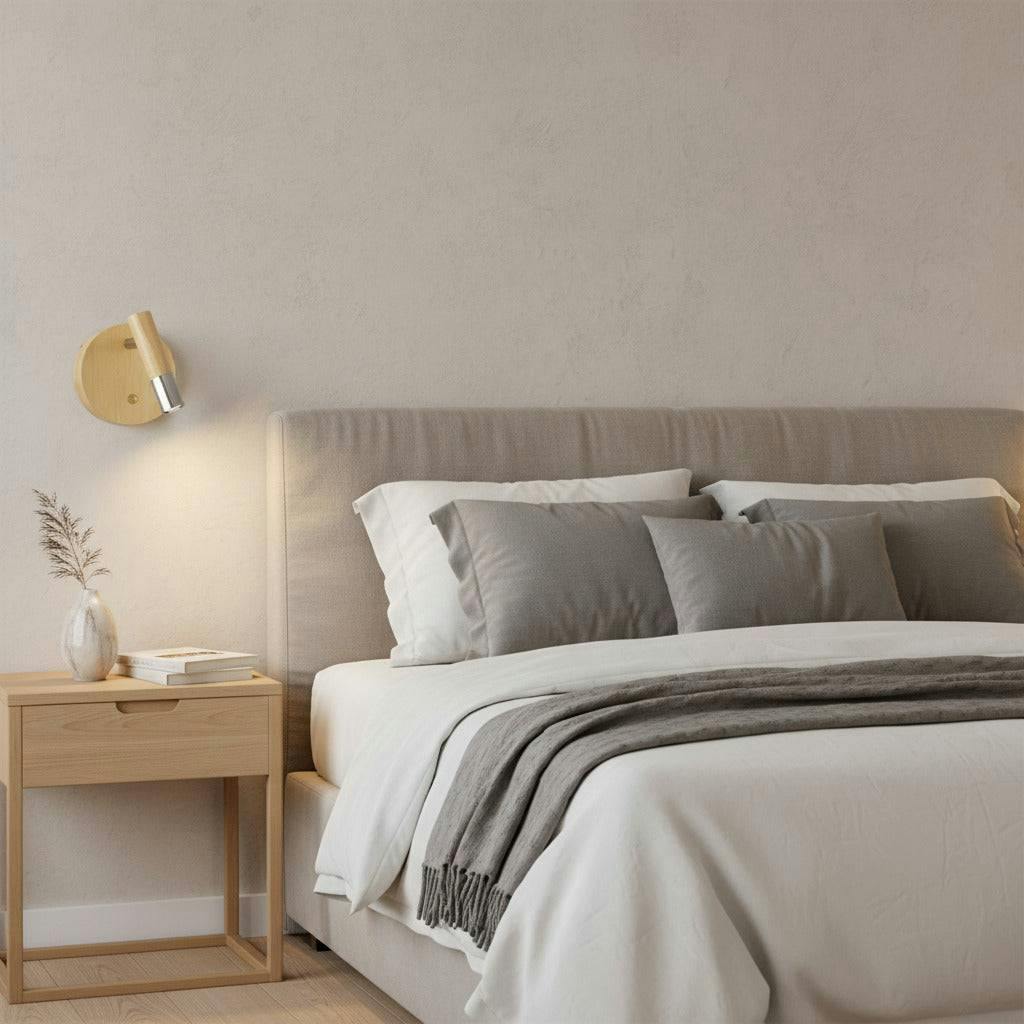 Rackhams Light 3 Watt Led Adjustable Wooden Reading - Chrome Finish