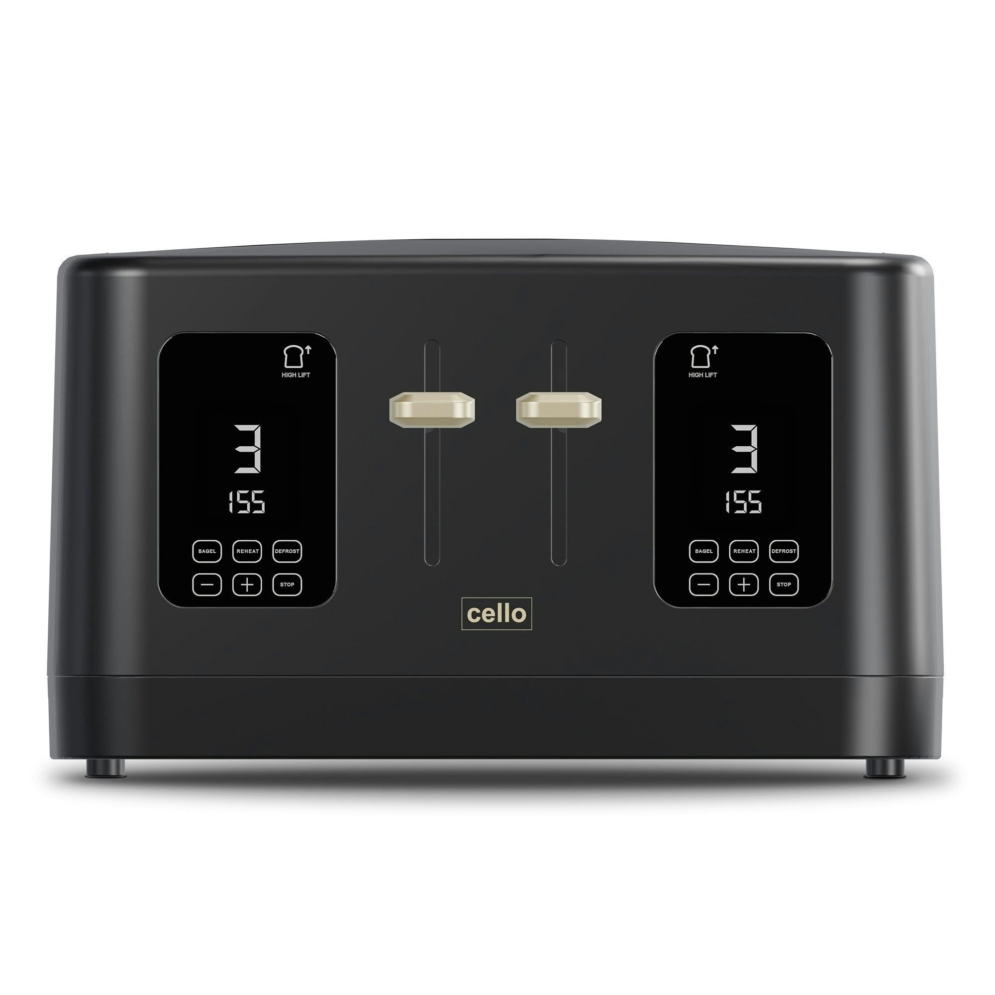 Cello Digital 4 Slice Toaster With Touch Control And Timer