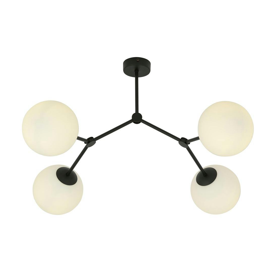 Emibig Black/White Space Ceiling Lamp 4 X E14 With Shade
