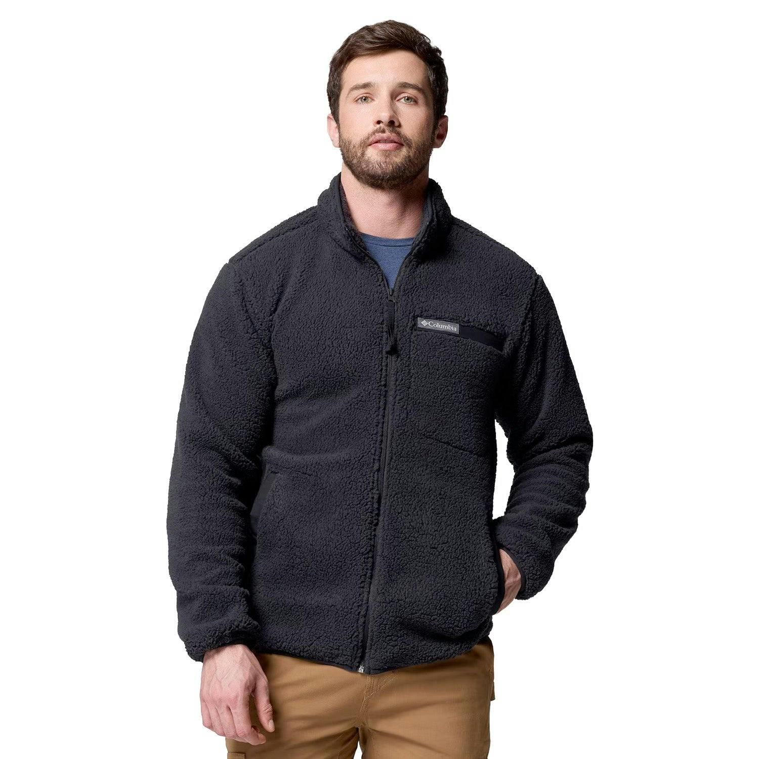Columbia Black Rugged Ridge Sherpa Fleece Jacket - Large