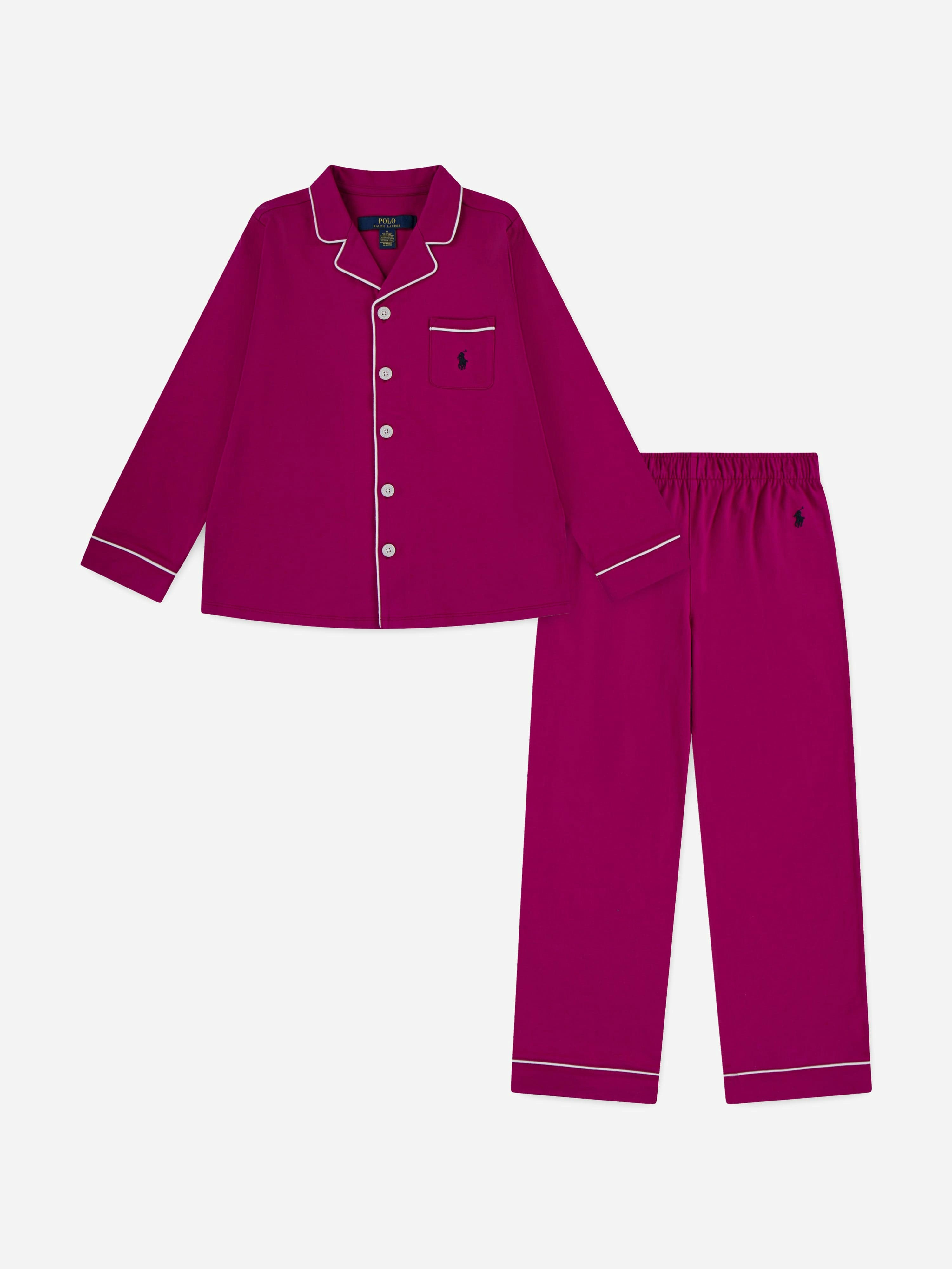 Ralph Lauren Kids Girls Pink Ralph Lauren Pyjama Set In - Xl 13 - 15 Yrs