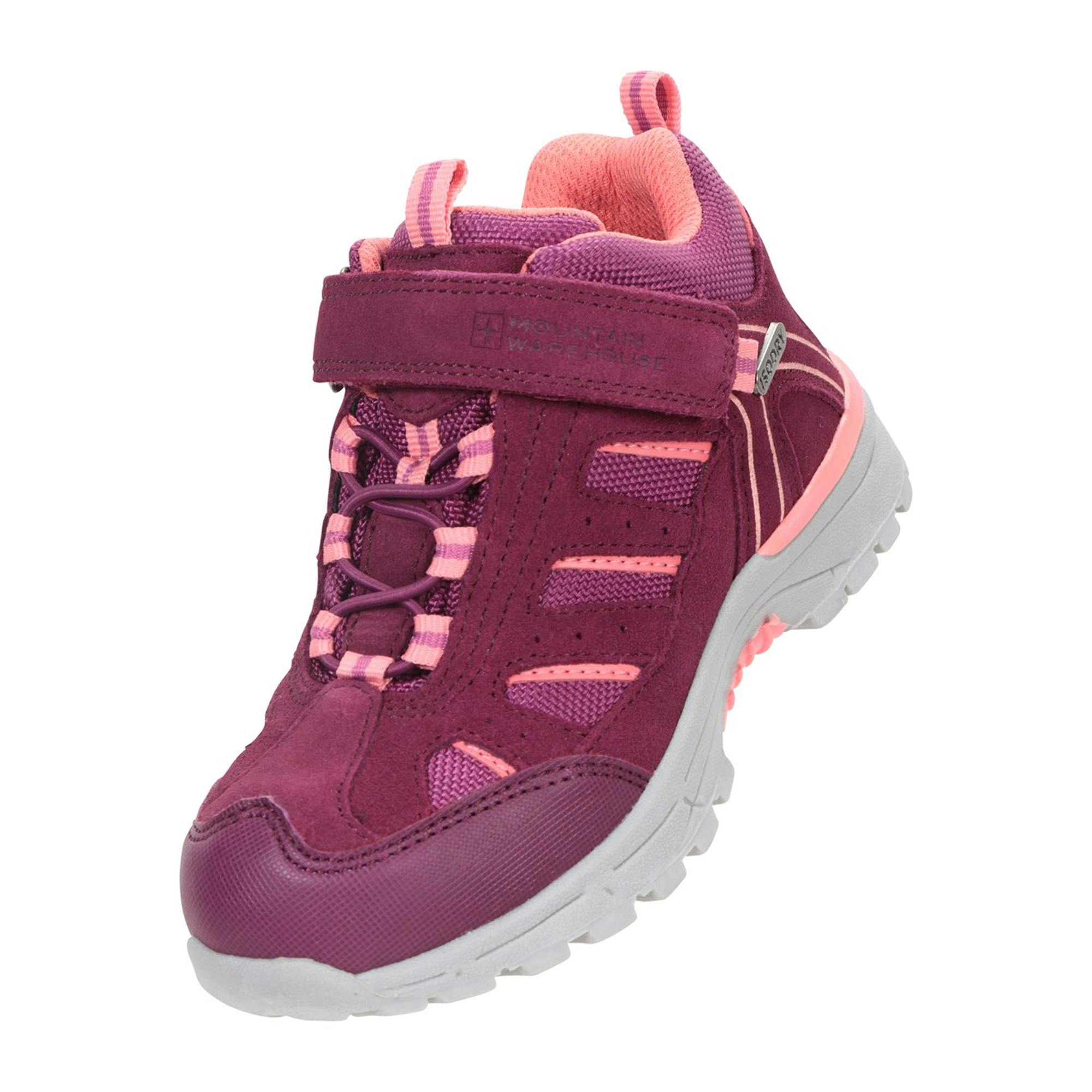 Mountain Warehouse Childrens/Kids Drift Waterproof Walking Boots - Berry - 6 Uk Child - Berry - 60% Synthetic/10% Rubber/10% Phylon/10% Eva/10% Mesh