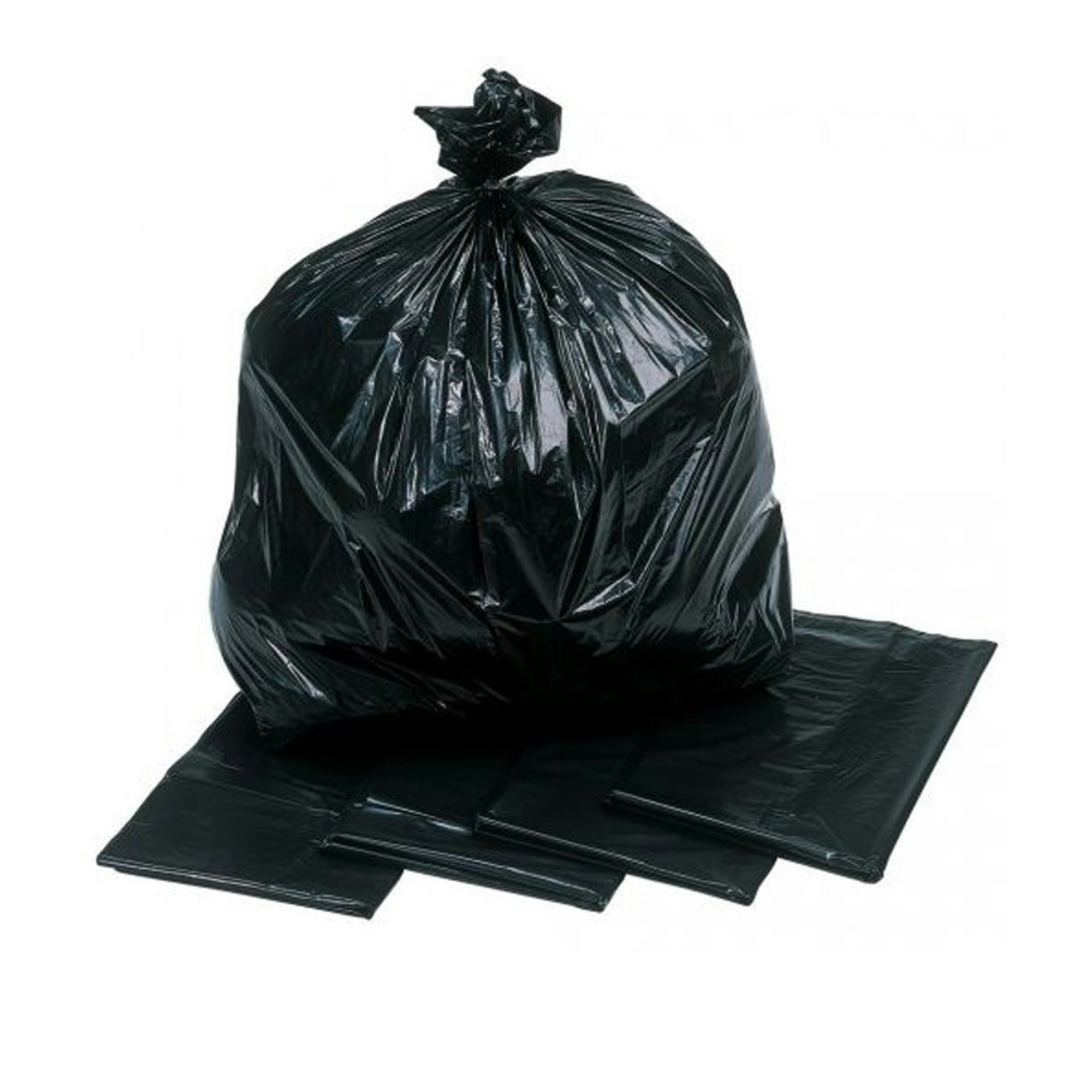 Rackhams Black Strong 140 Gauge 18X29x33" Rubbish Waste Refuse Sacks - 600 X