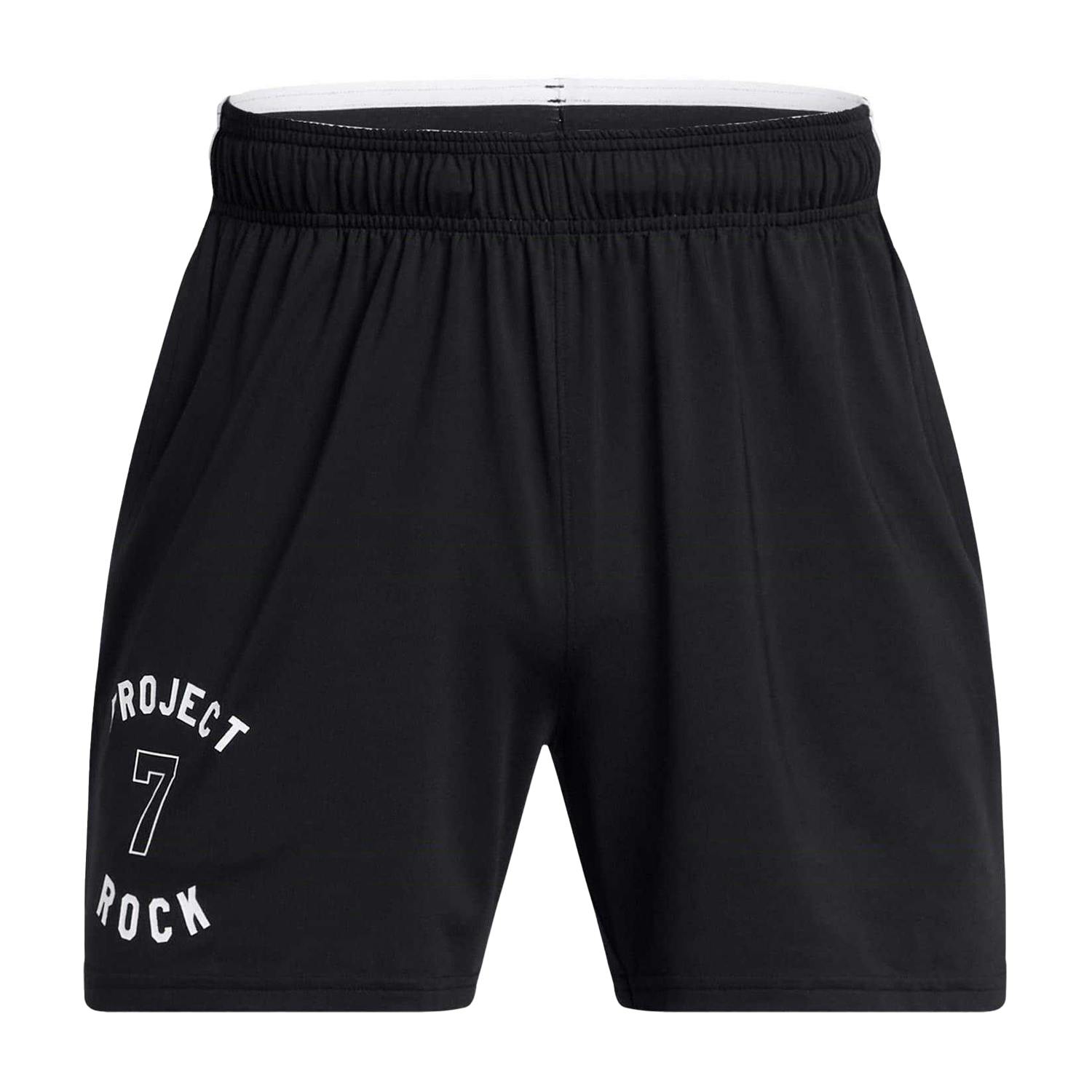 Under Armour Men's Black Project Rock Mesh Running Shorts - S - 92% Polyester/8% Elastane