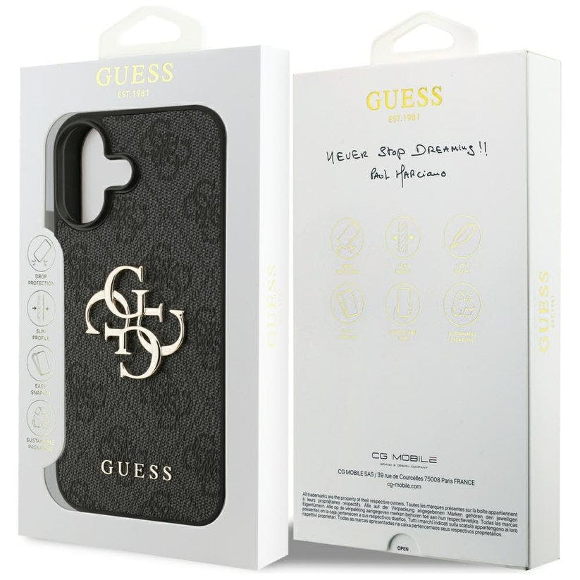 Guess Black 4G Big Logo Case For Iphone 17 6.3" - Guhcp17s4gmggr