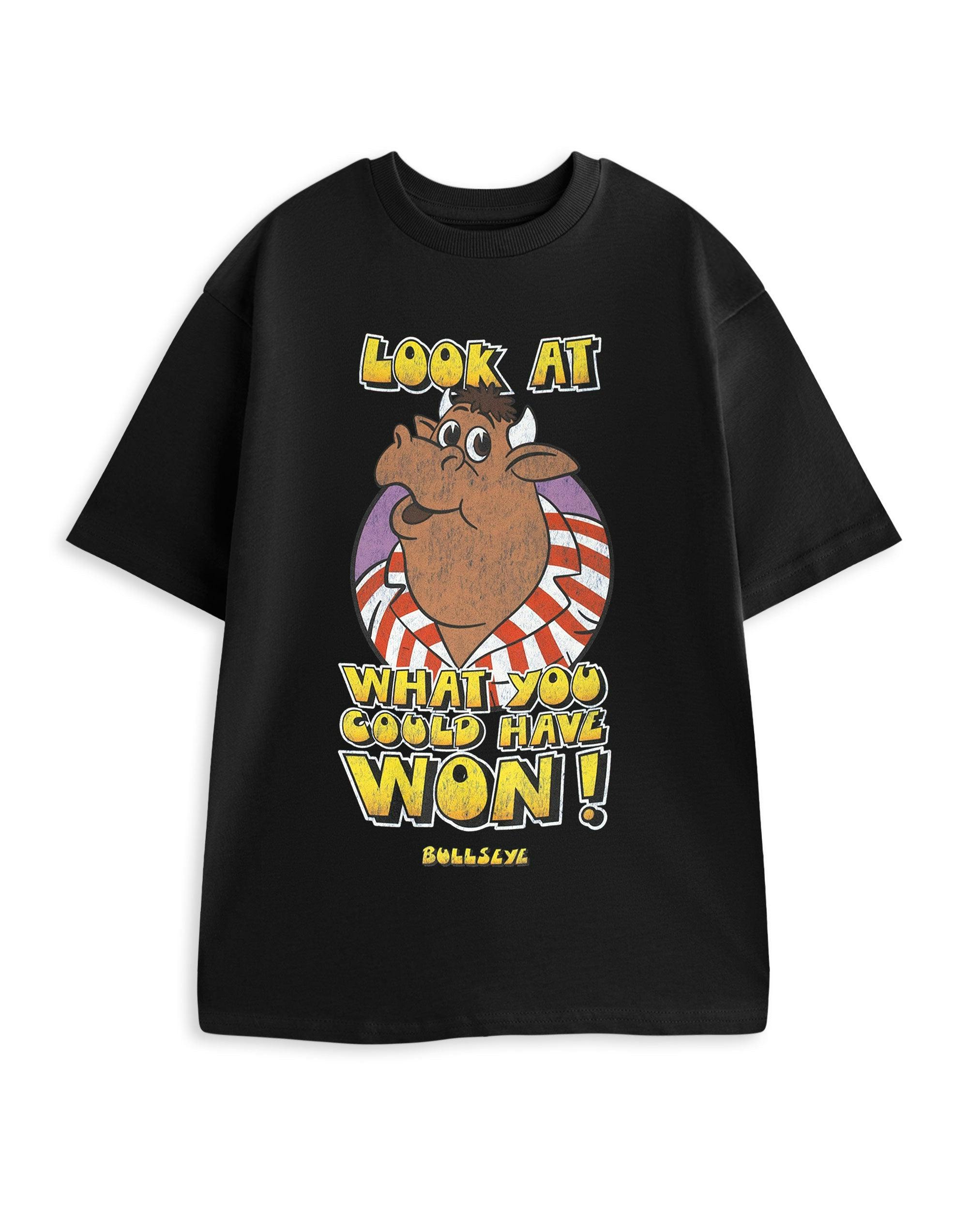 Vanilla Underground Unisex Black Bullseye Look At What You Could Have Won! Short Sleeved T-Shirt - X-Large