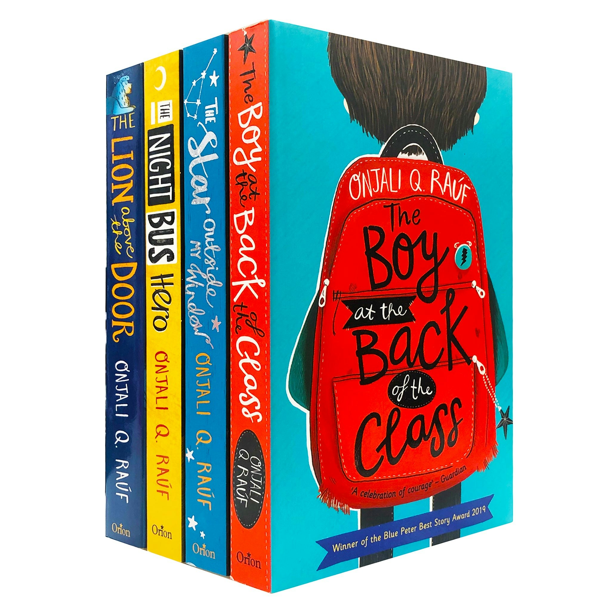 Hachette Boys Onjali Rauf 4 Book Set The At The Back Of The Class, The Star Outside My Window & More