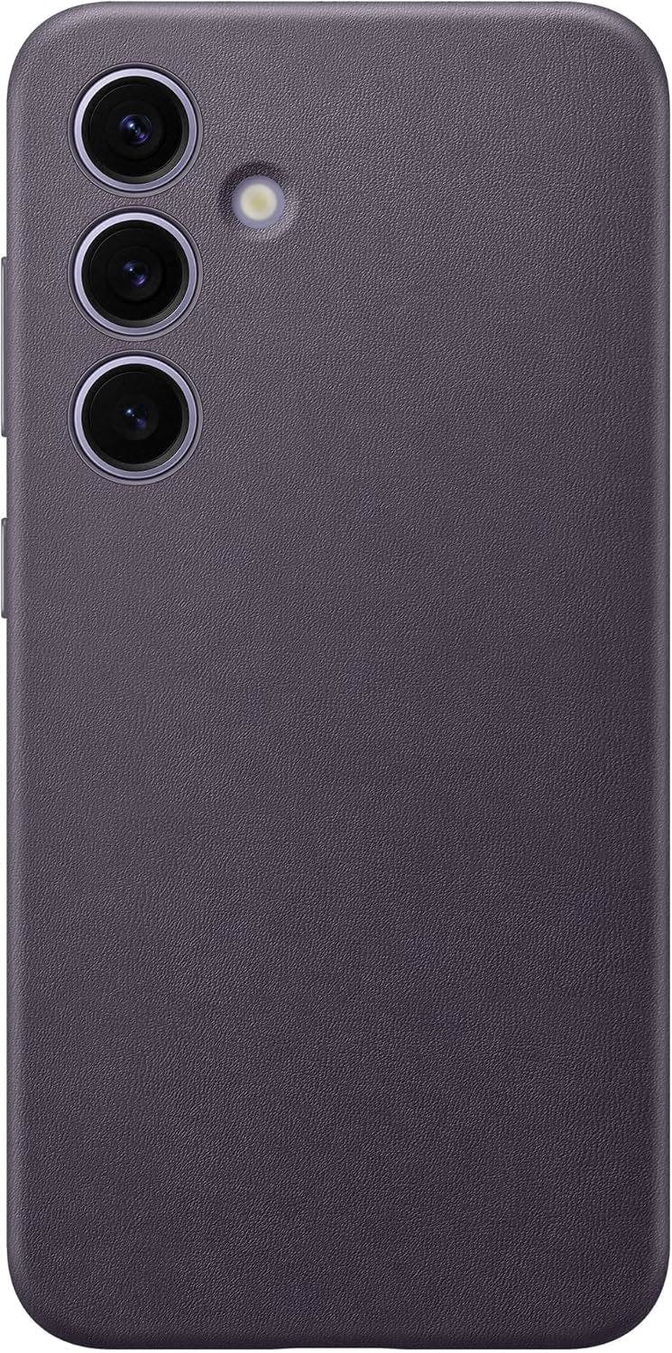 Samsung Dark Galaxy S24 Vegan Leather Case Violet - Gp-Fps921hcavw