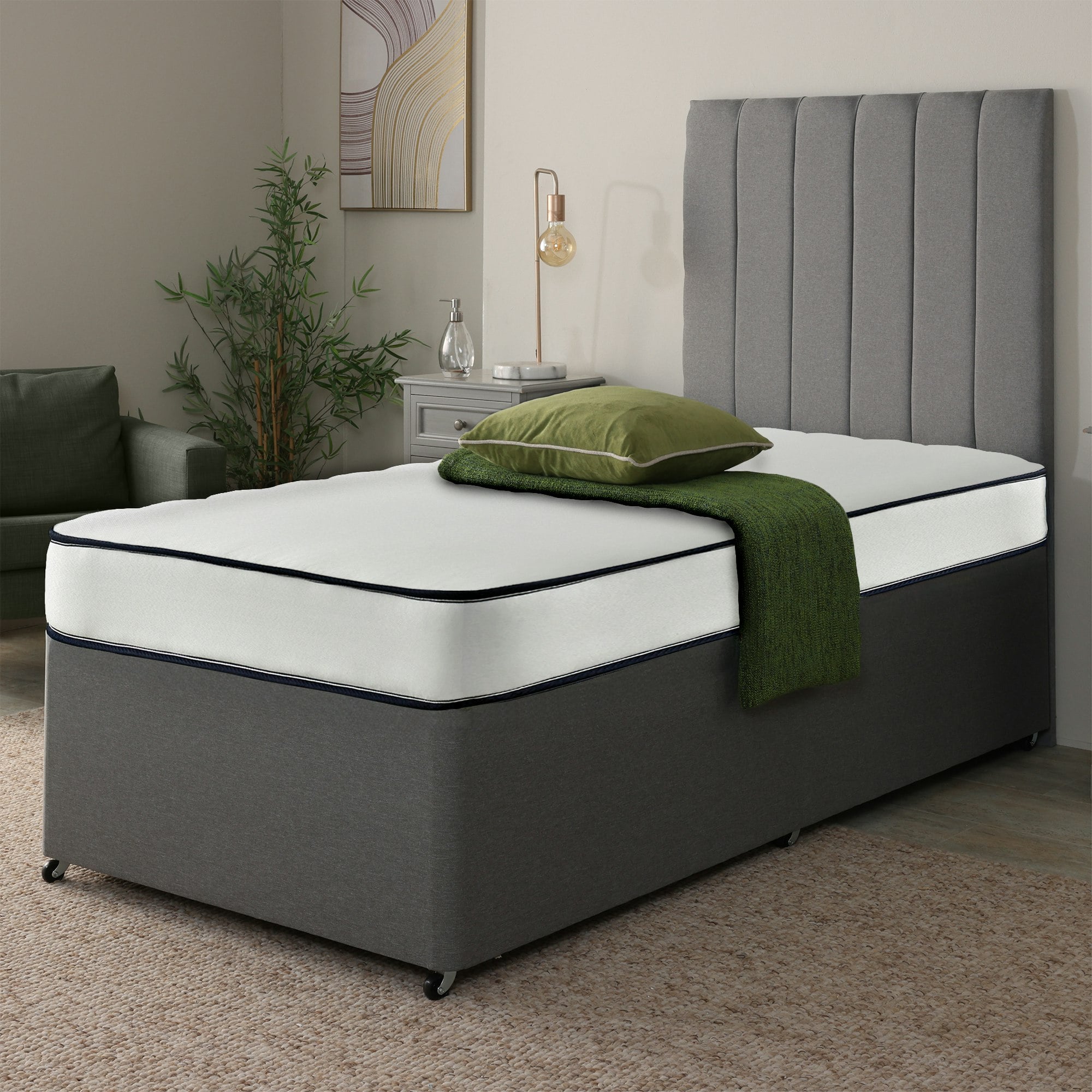 Extreme Comfort White Dual Sided Innerspring Mattress - Medium Soft Comfort, Foam-Free Design - 1 - 2Ft6 Shorty Small Single Mattress (75Cm X 175Cm)
