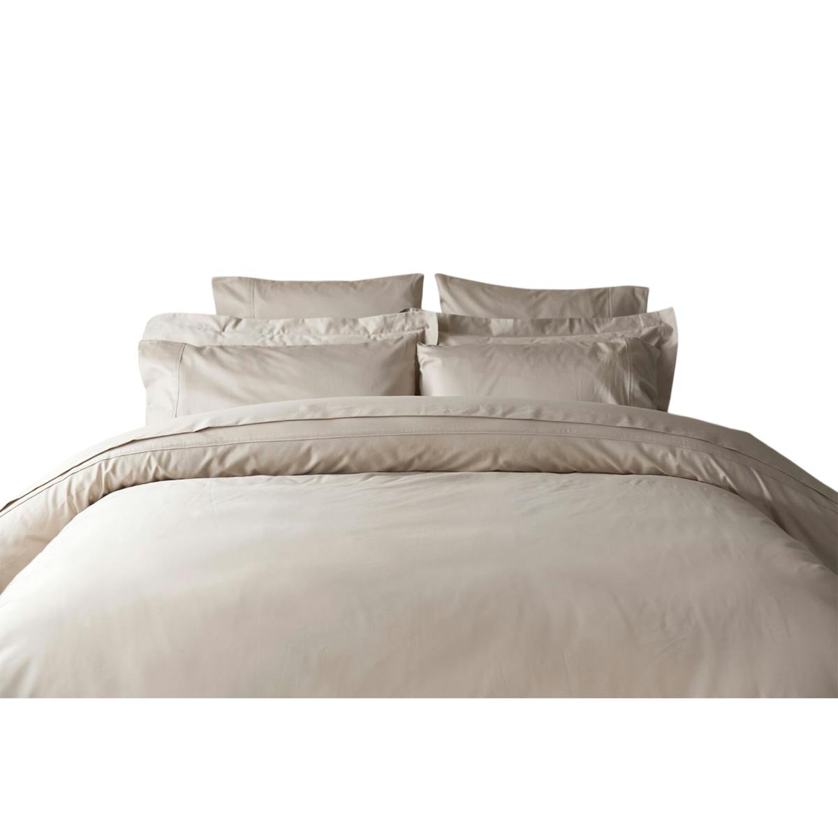 Belledorm Egyptian Cotton Duvet Cover - Taupe - Superking - Taupe - 100% Egyptian Cotton