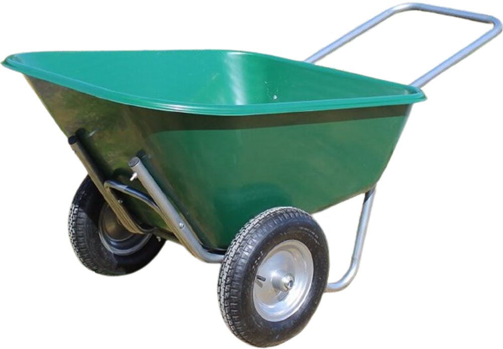 Rackhams 175 Litre Bristol Tool Company Garden Plastic Wheelbarrow With Pneumatic Wheels