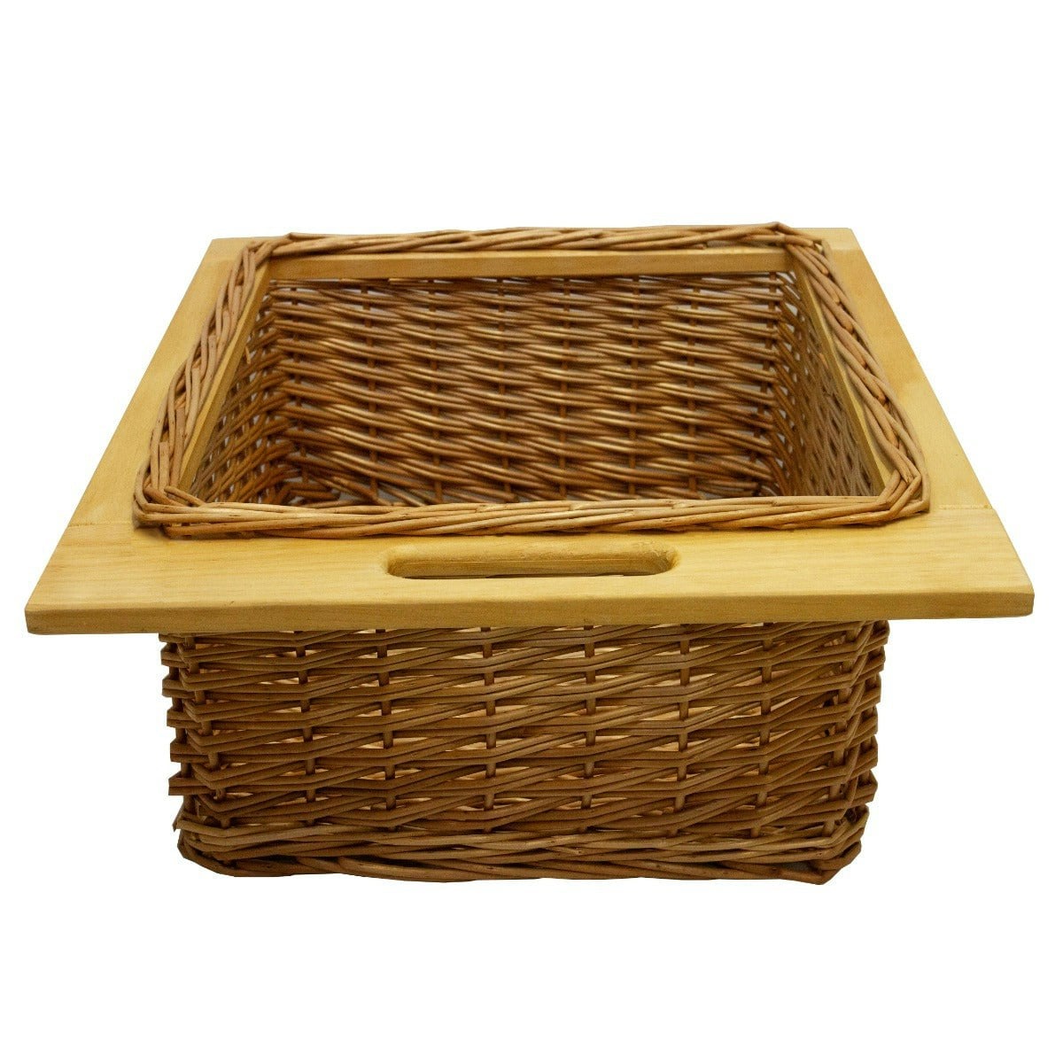 Rackhams Pull Out Wicker Kitchen Baskets 500Mm