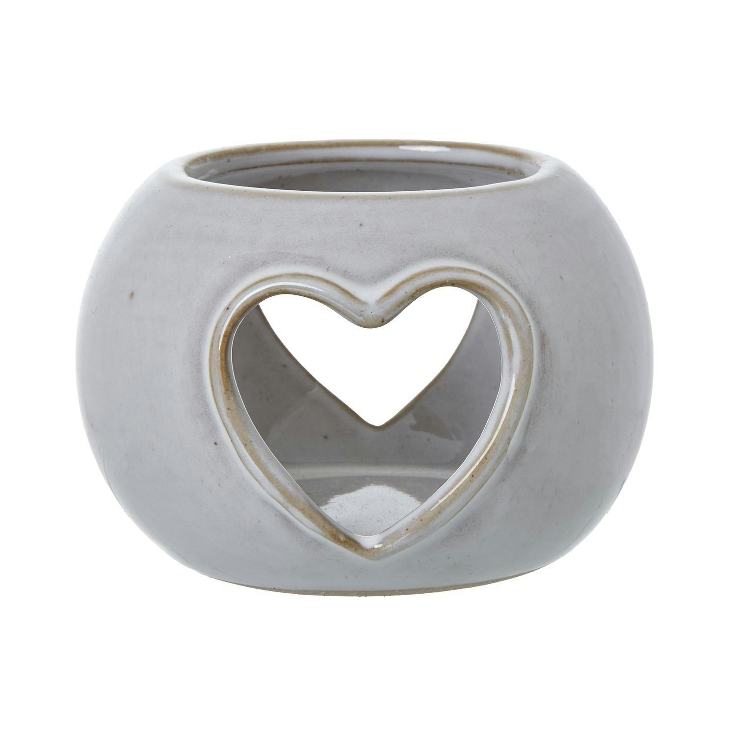 Hill Interiors White Ceramic Round Tealight Holder - One Size - 100% Mixed