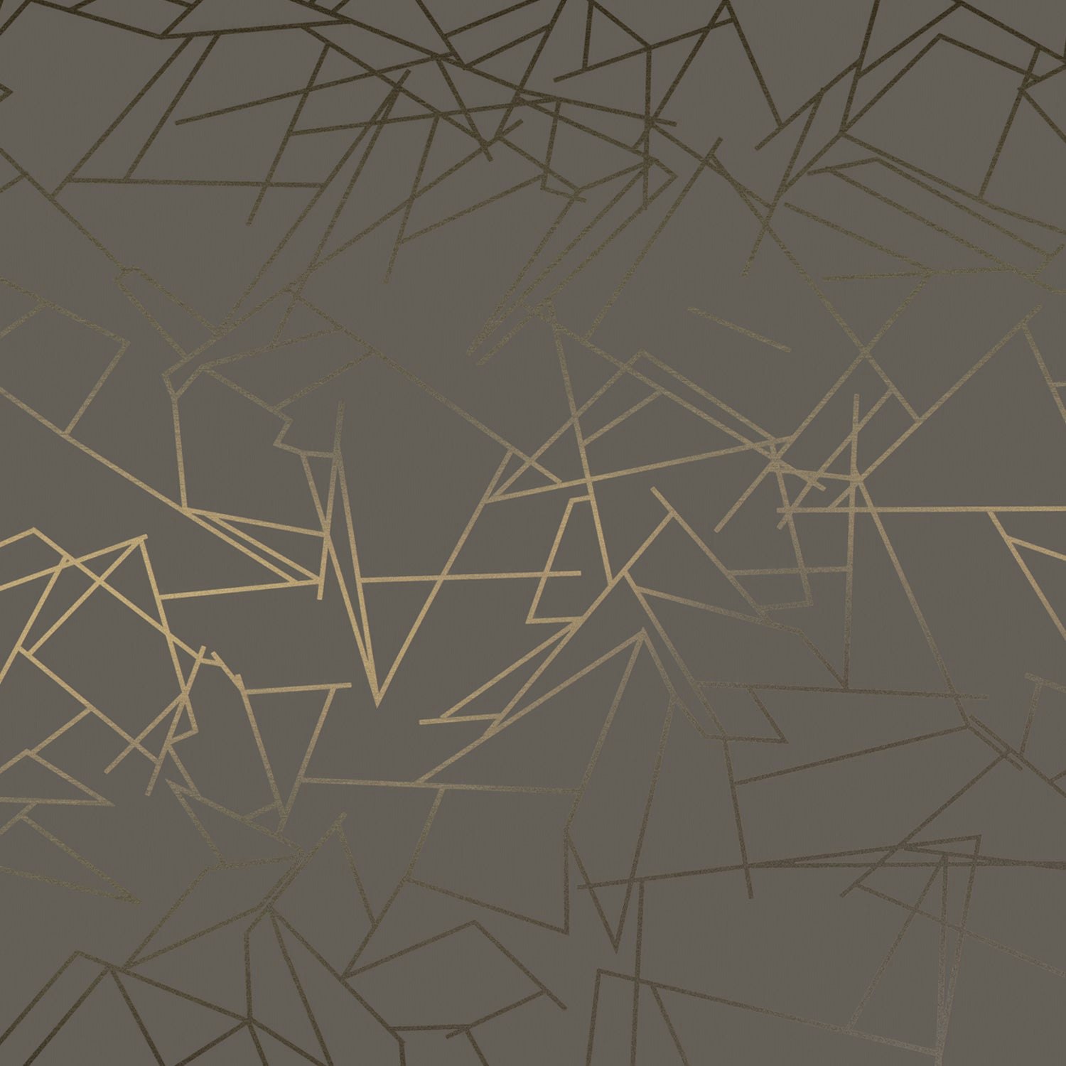 Erica Wakerly Bronze/Brown Angles And Cocoa Wallpaper - 10M Roll