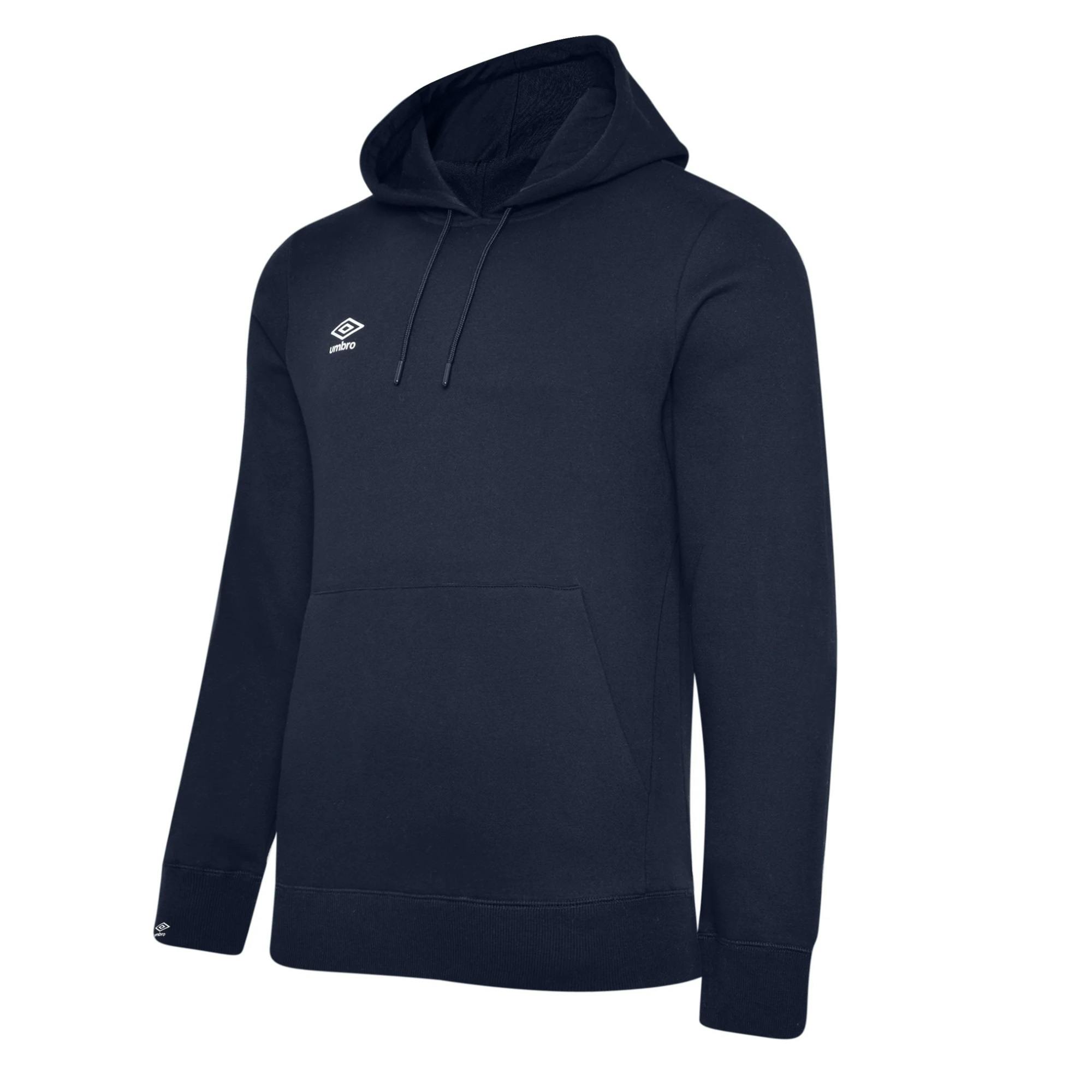 Umbro Men's White Club Leisure Hoodie - Navy/ - Navy/ - 4XL - 70% Cotton/30% Polyester