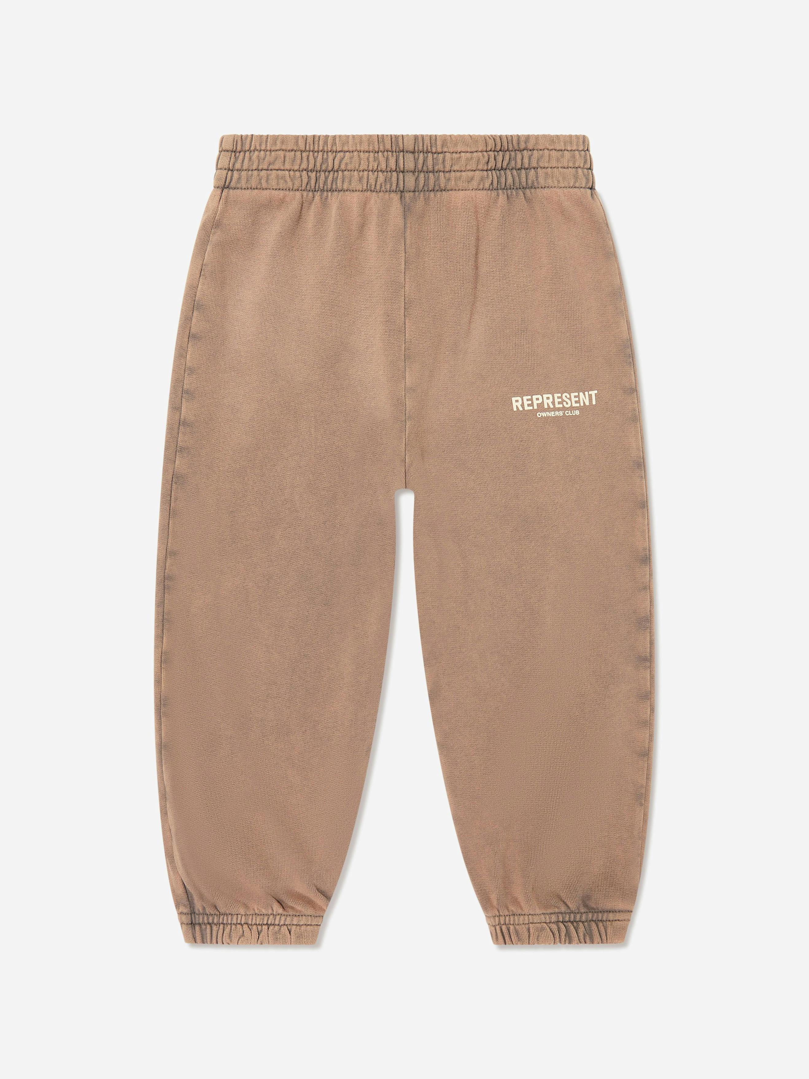 Represent Boys Brown Kids Mini Owners Club Sweatpants In - 1 - 2 Yrs