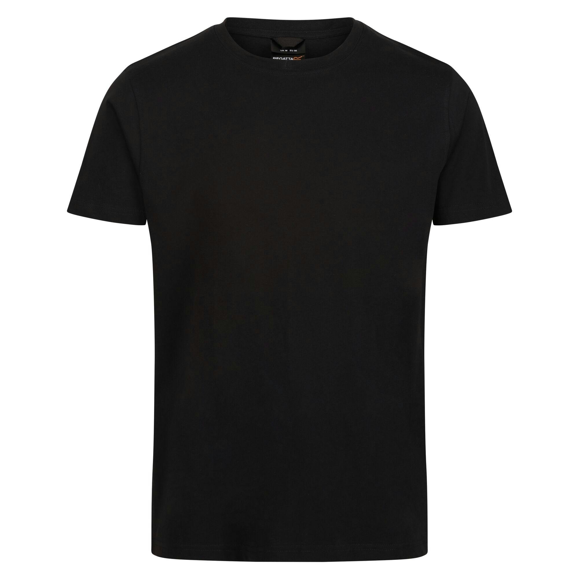 Regatta Men's Black Professional Cotton Soft Touch T-Shirt - 3XL - 100% Cotton