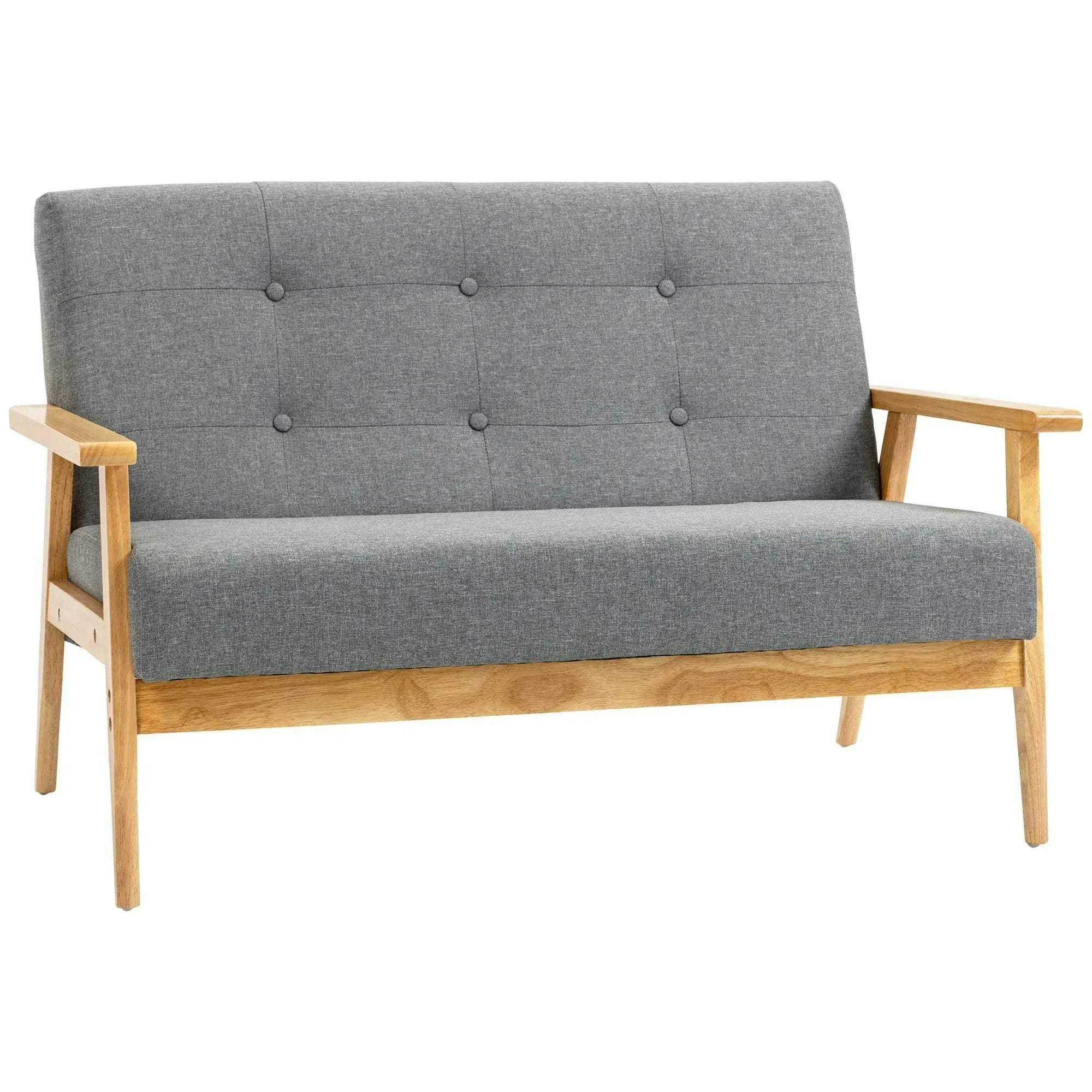 Freemans Dark Grey Hanneke 2 Seat Sofa - Image 6