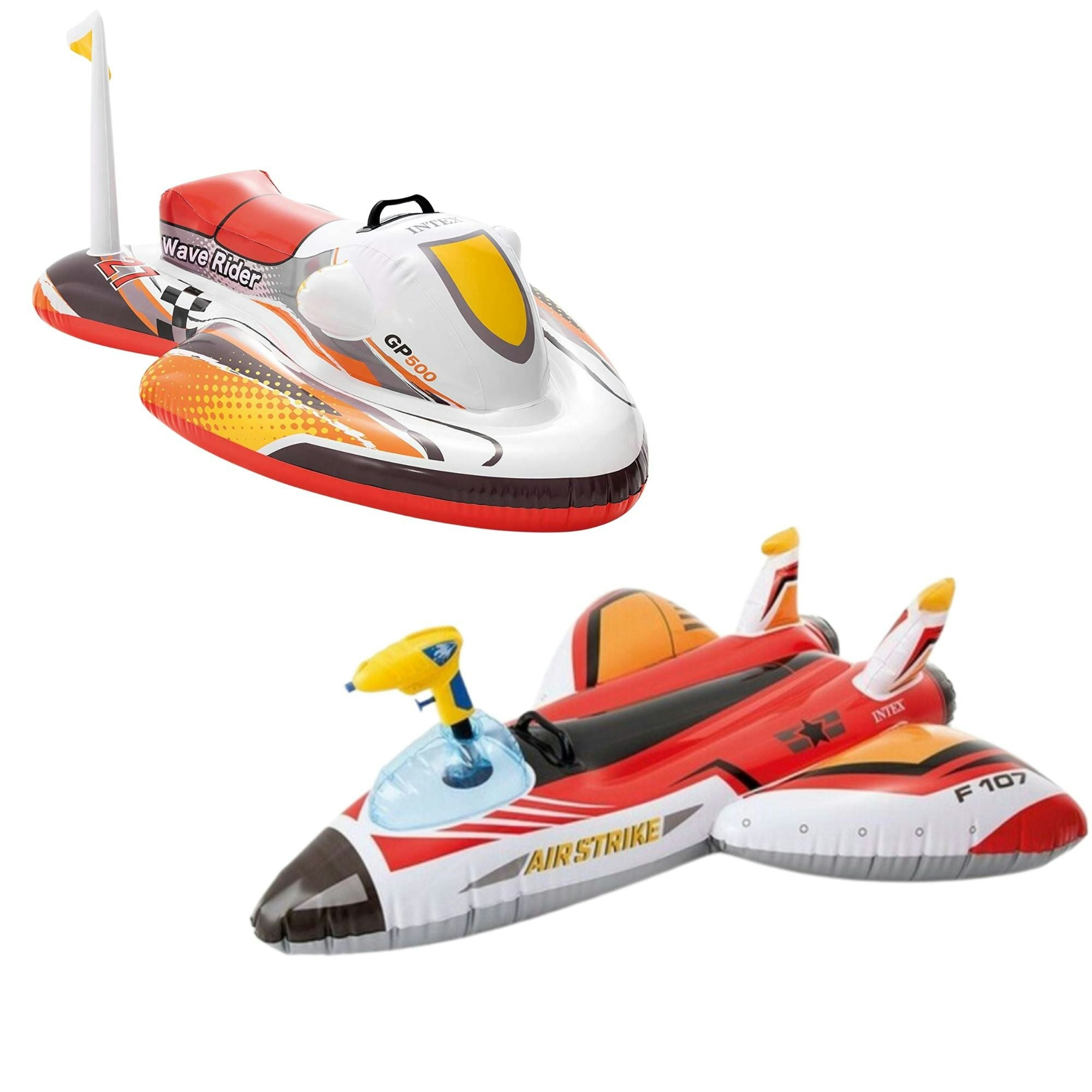 Intex Water Gun Plane And Wave Rider Swimming Pool Ride-On