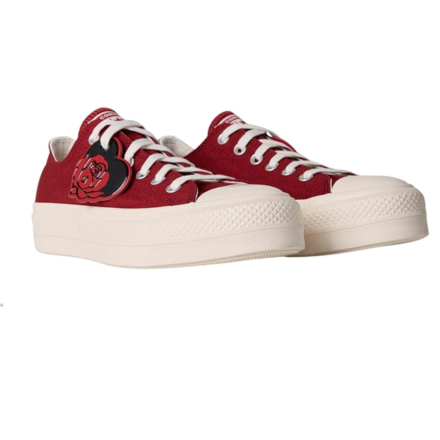 Converse Women's Red / Chuck Taylor Canvas Platform Shoes - 5.5 Uk - 100% Mixed