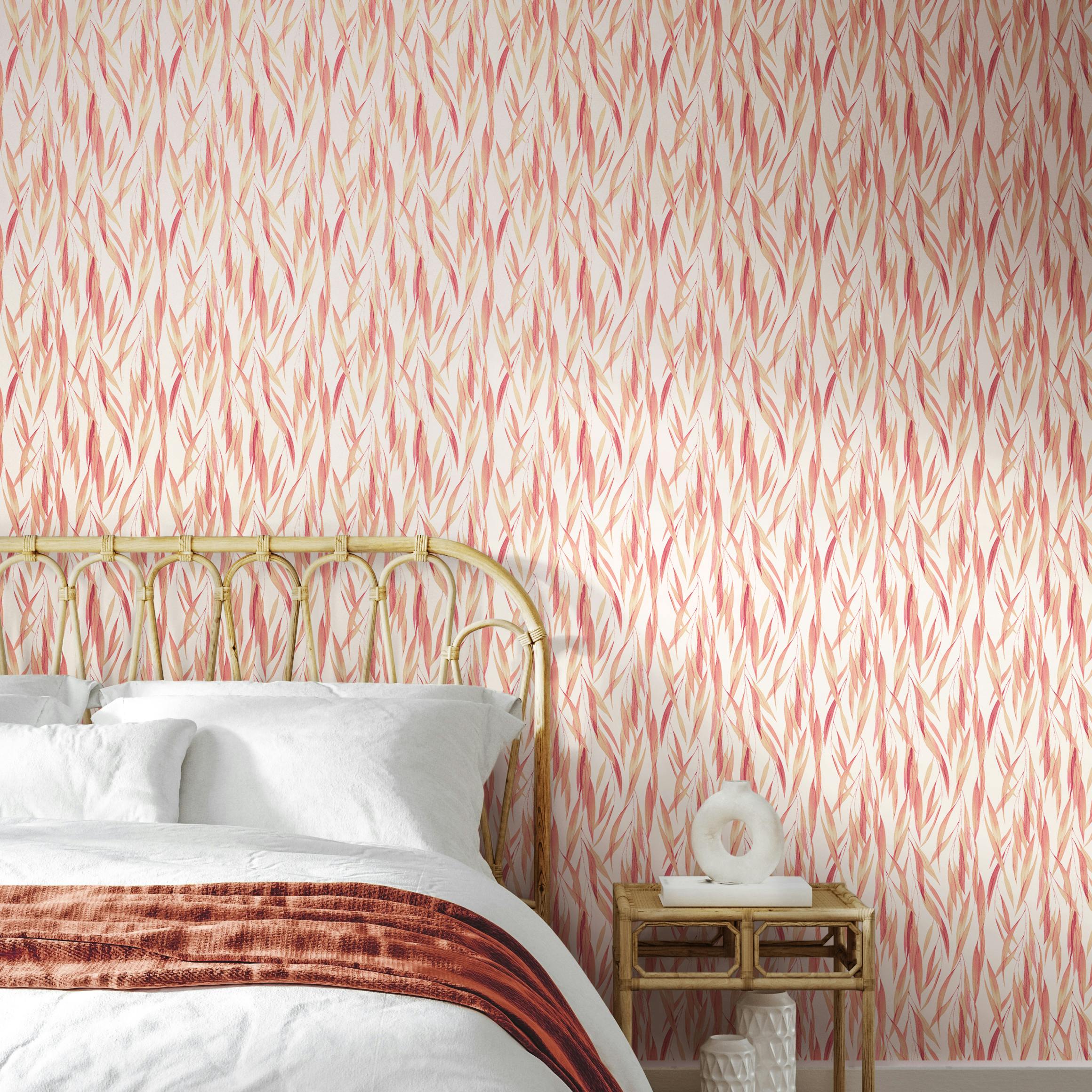 Rackhams Coral Eucalyptus Whisper - Mix 10M Wallpaper