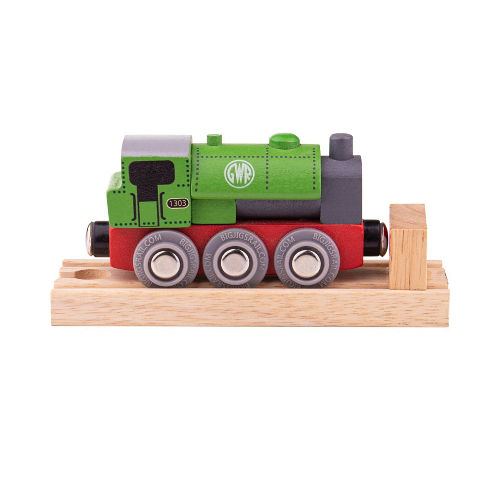Bigjigs Rail Green Gwr Saddle Engine