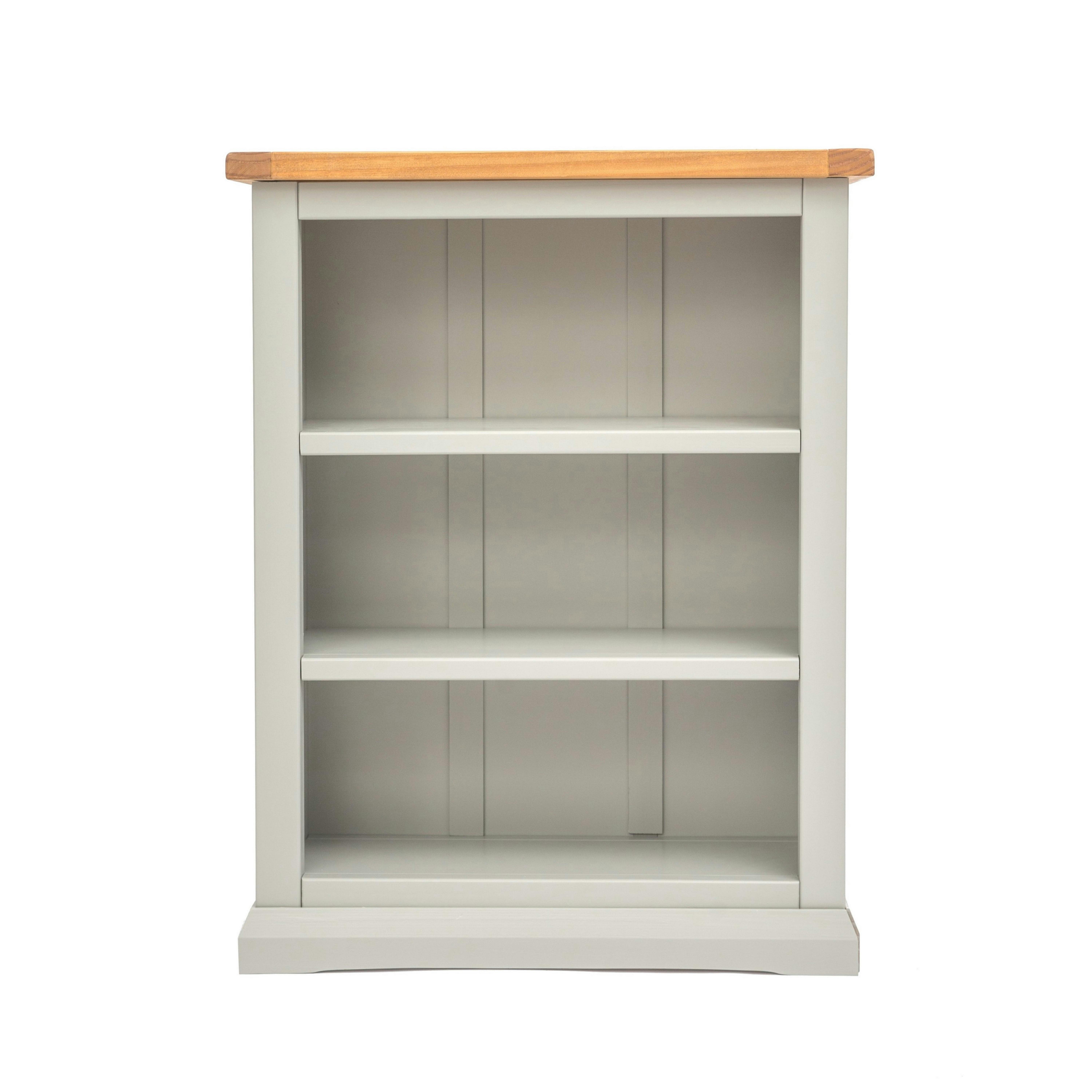 Cabinet Bits Light/Grey Bookcase With Plinth 90X70x25cm