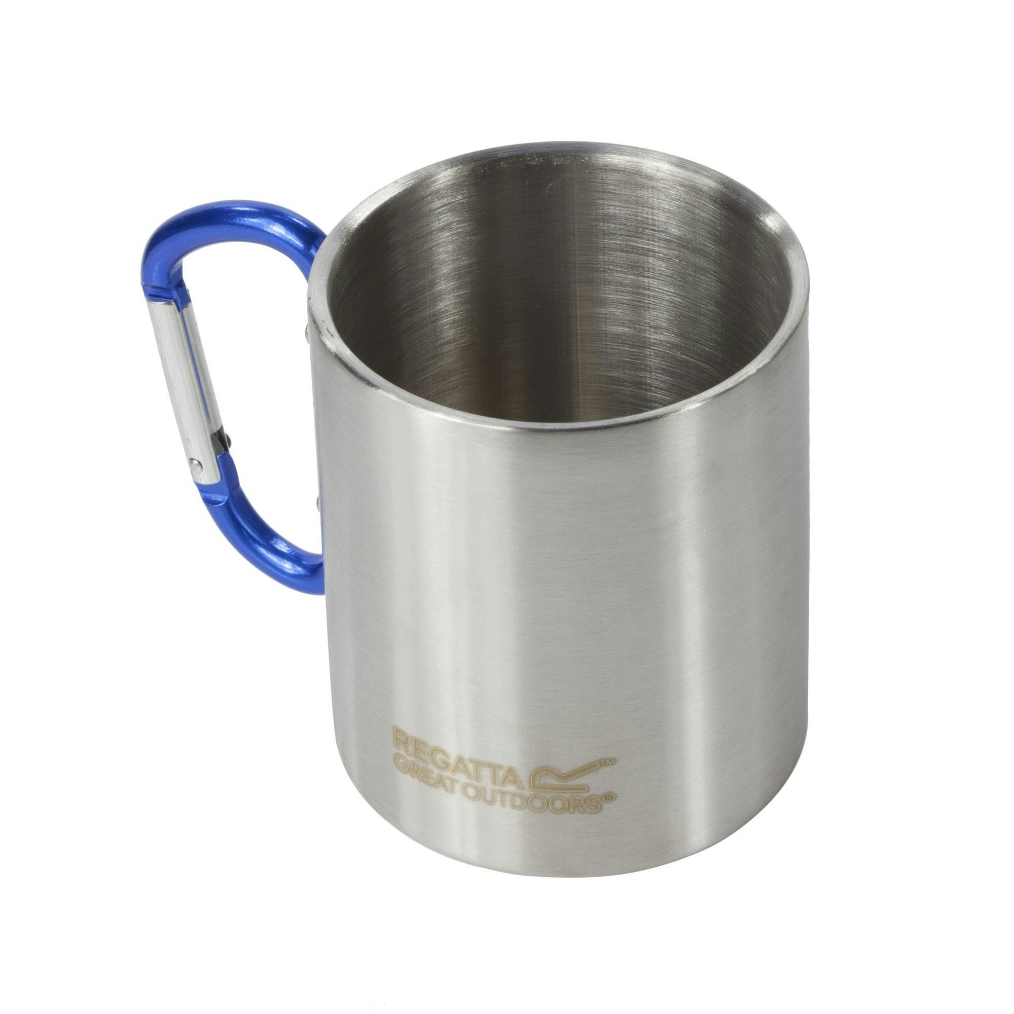 Regatta Silver Great Outdoors Steel Karabiner Mug/Cup - One Size