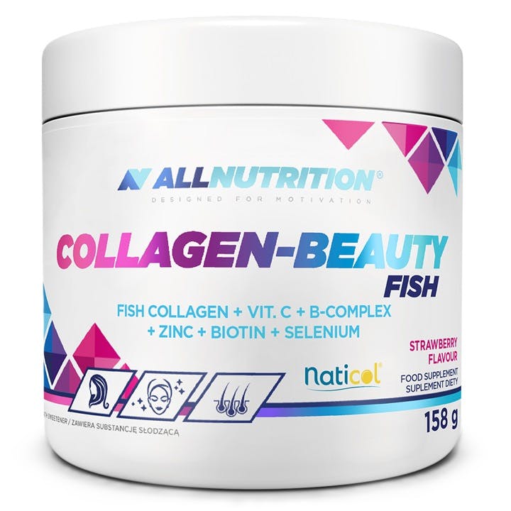 Allnutrition Collagen-Beauty Fish, Strawberry - 158 Grams - Image 4