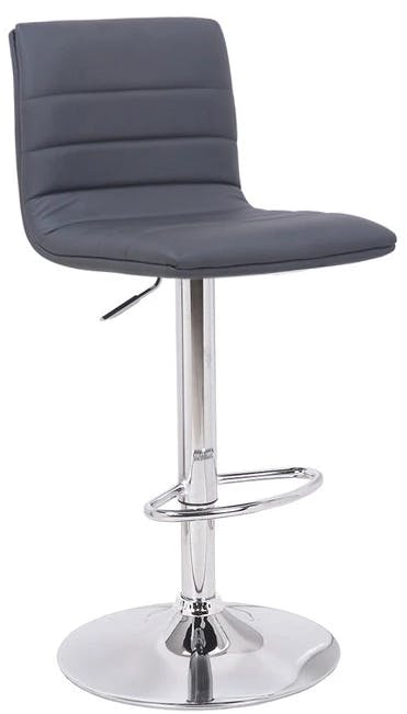 Rackhams Aldo Swivel Kitchen Barstool With Adjustable Height And Chrome Base