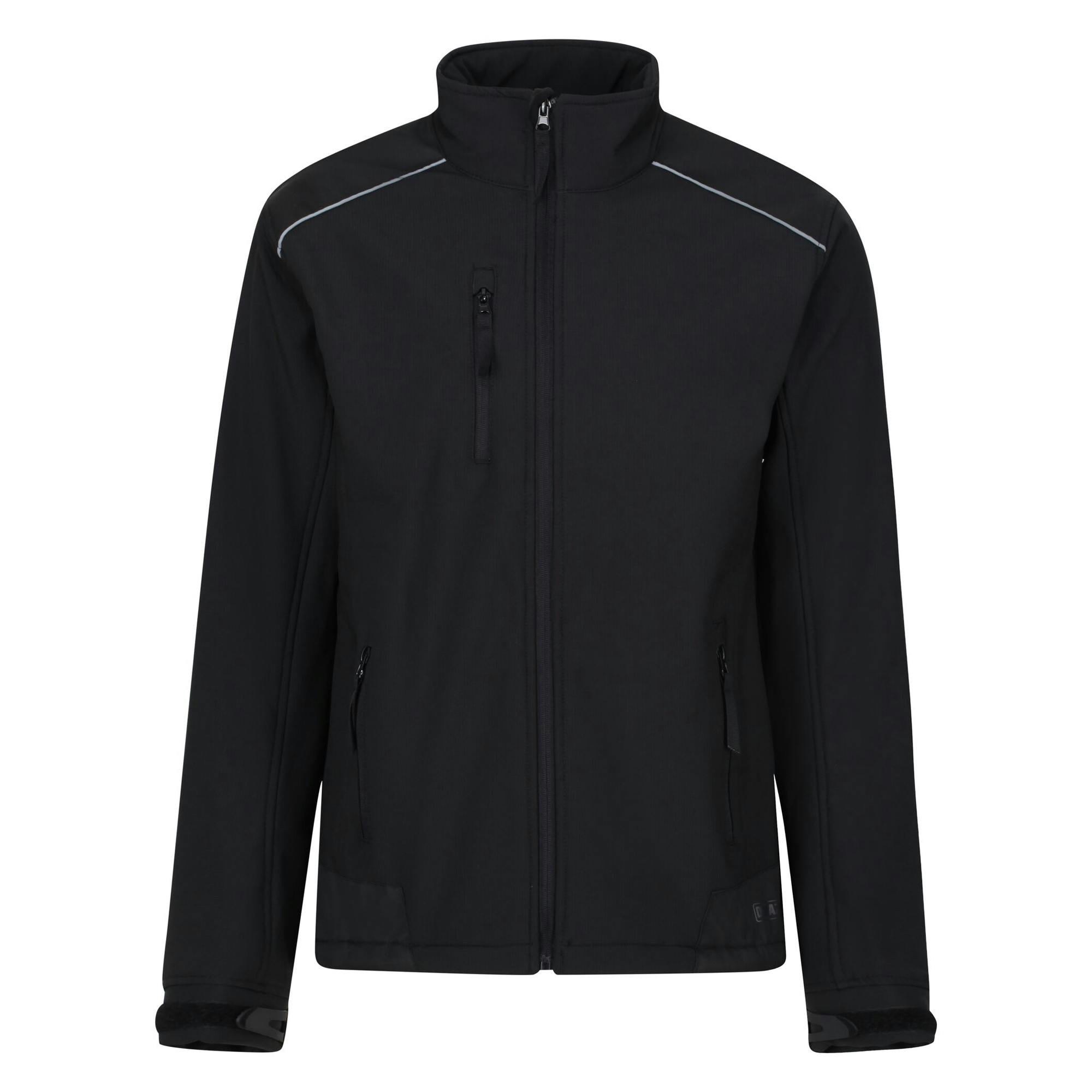 Regatta Men's Black Sandstorm Workwear Softshell Jacket - / - 3XL - / - 100% Softshell