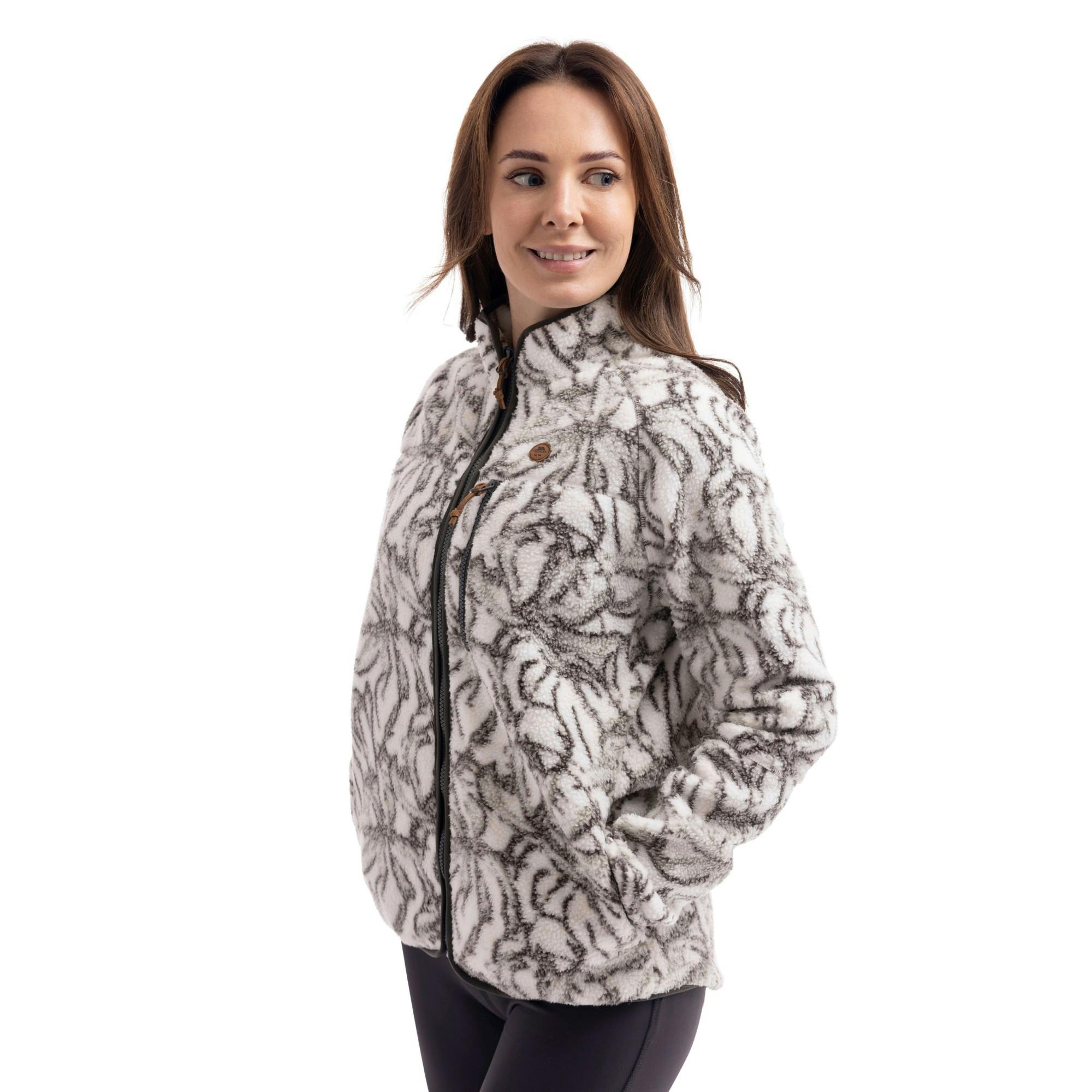 Trespass Women's Jessie Printed Fleece Jacket - Ghost - M - Ghost - 100% Polyester