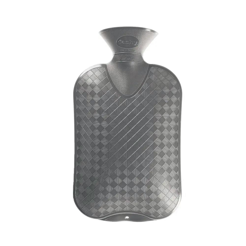 Rackhams Grey 2 Litre Diamond Pattern Hot Water Bottle