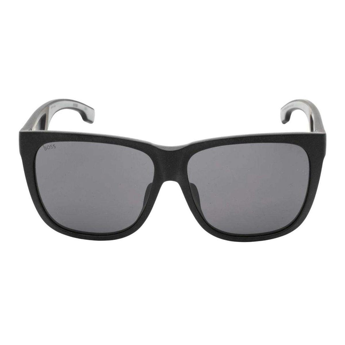 Hugo Boss Men's Grey/Black Sunglasses - One Size - 100% Mixed