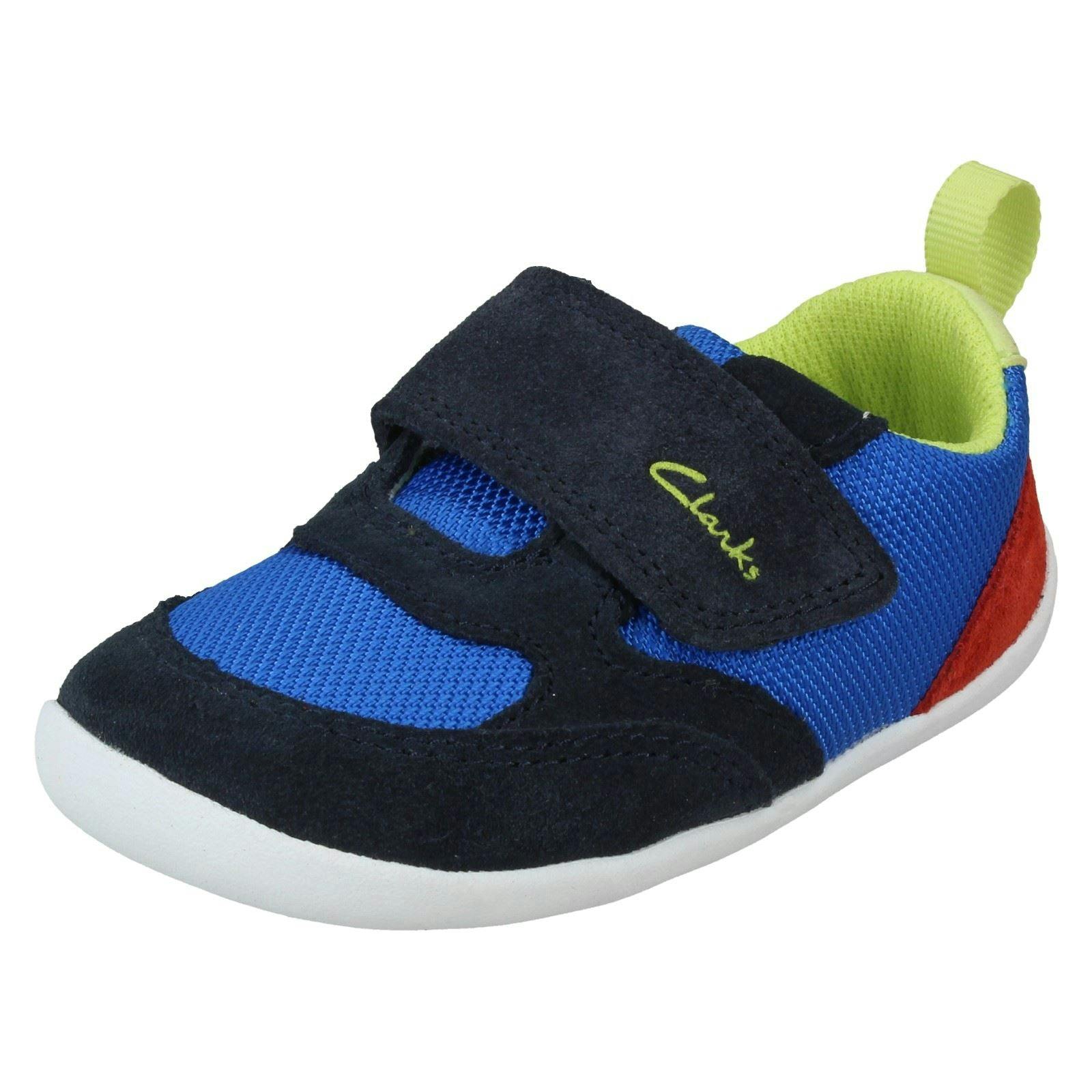 Clarks Unisex Kids Blue Childrens Casual Trainers Roamer Aeon - Bright - Uk 5.5 Infant - F