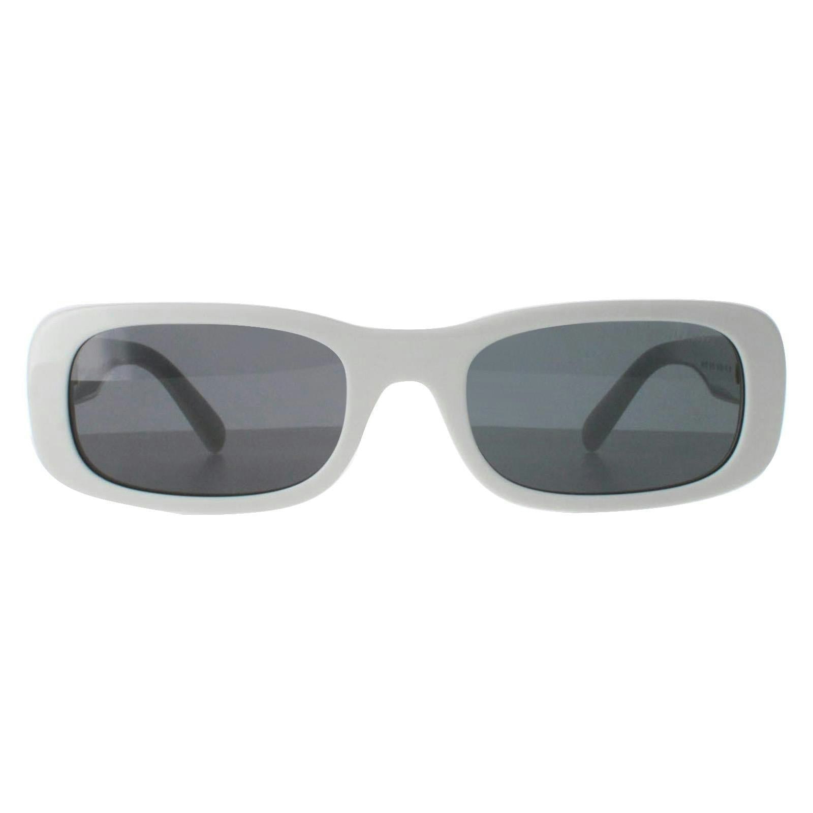 Miu Miu Women's White Rectangle Ivory Dark Grey Mu08zs - Image 4