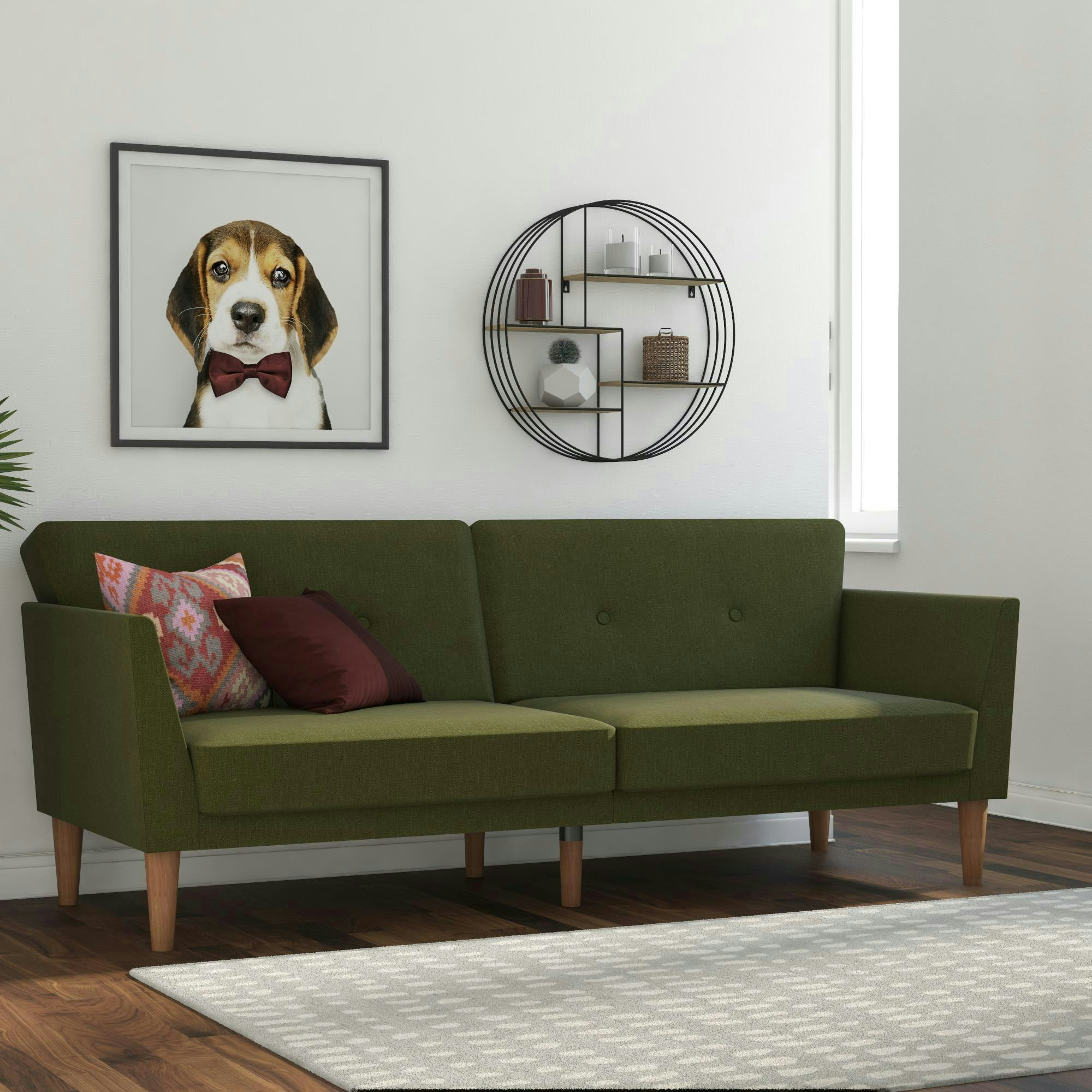 Dorel Home Green Novogratz Regal Sofa Bed In Fabric