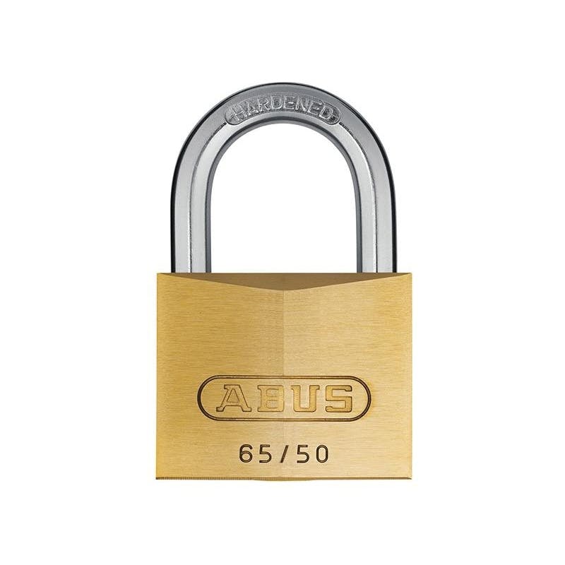 Rackhams 65 Series Brass Padlock - 50Mm Keyed Alike 6504 - Multi Colour