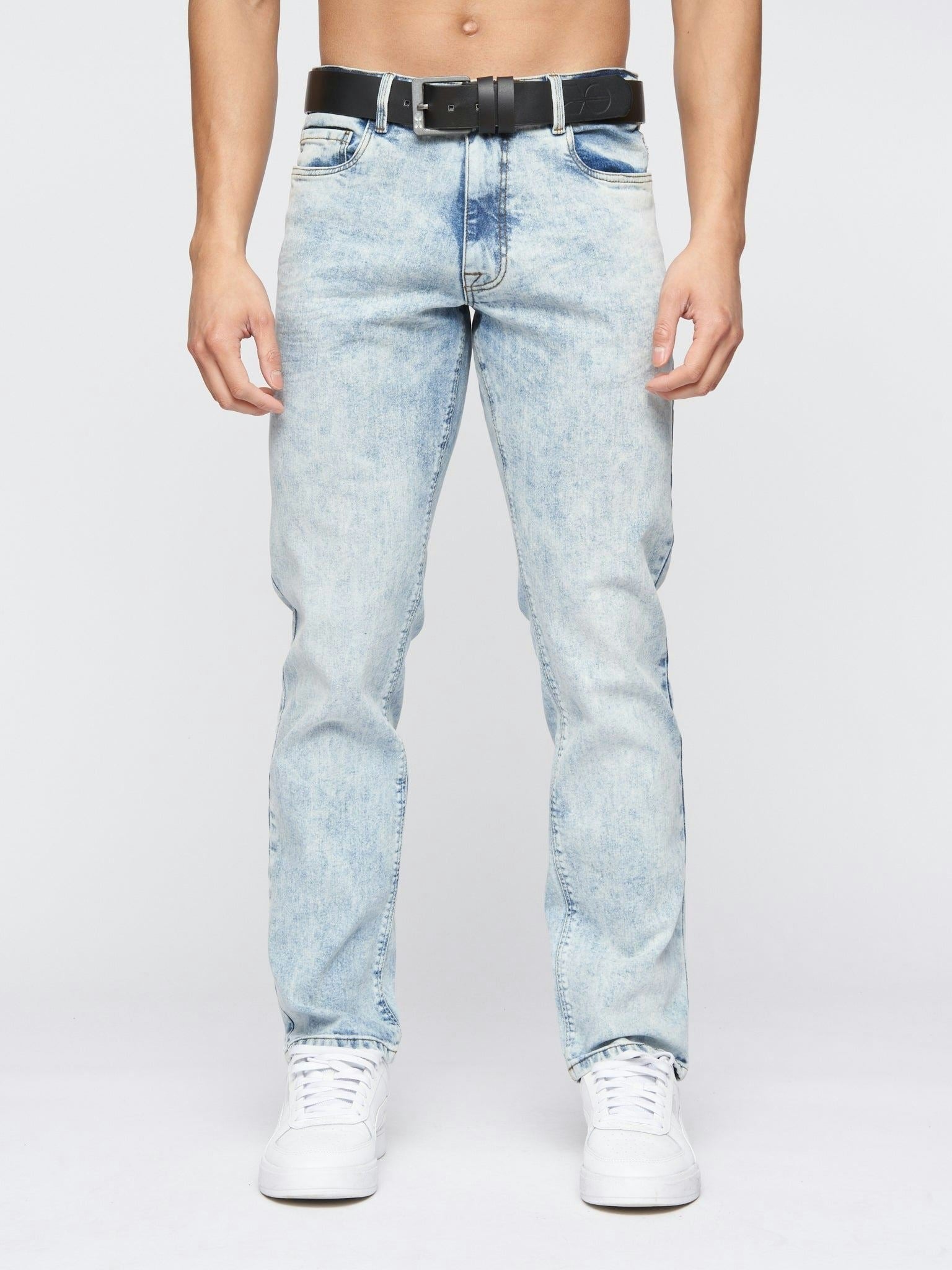 Crosshatch Men's Light Cadman Straight Jeans Wash - W34 L34