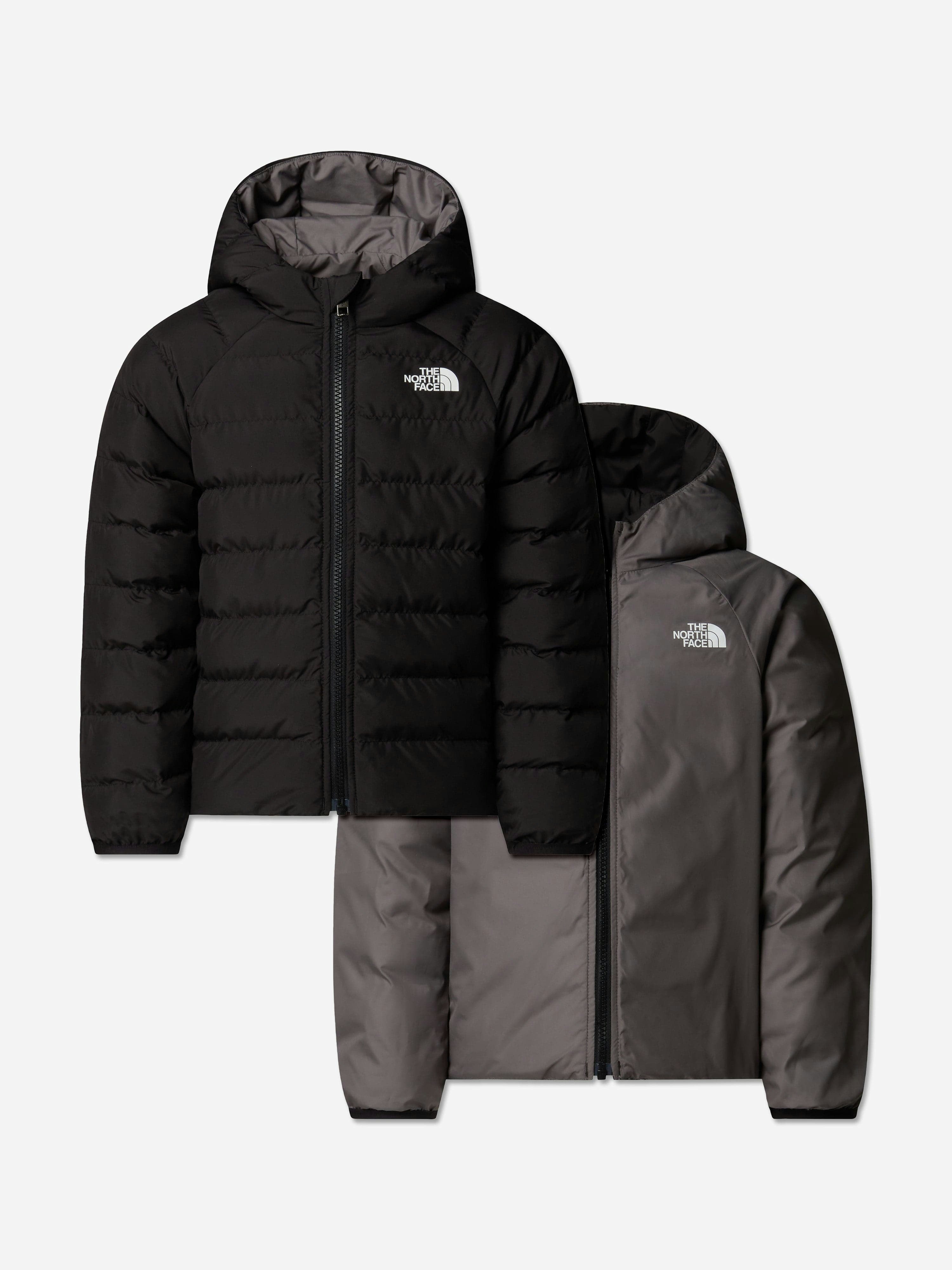 The North Face Unisex Kids Black Kids Reversible Perrito Hooded Jacket In - 4 Yrs